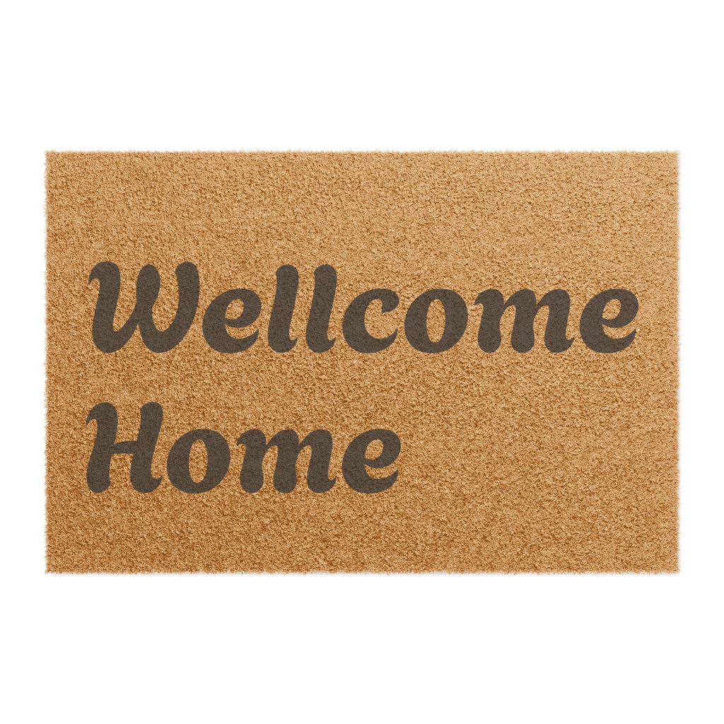 Doormat — 'Wellcome Home' Rustic Coir Welcome Mat