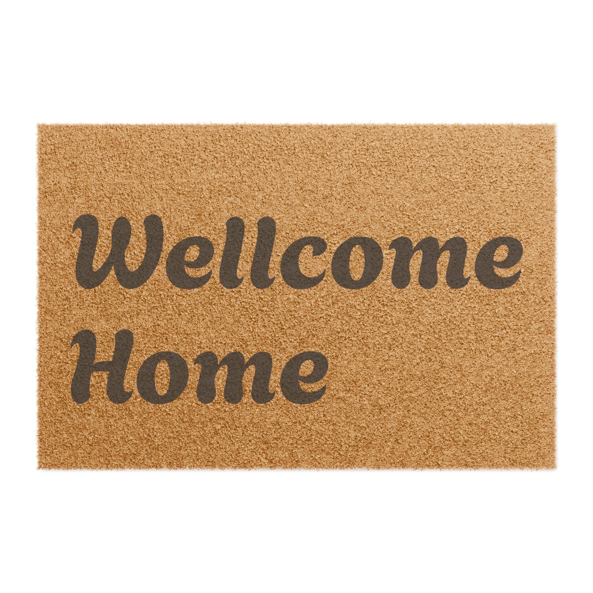 Doormat — 'Wellcome Home' Rustic Coir Welcome Mat