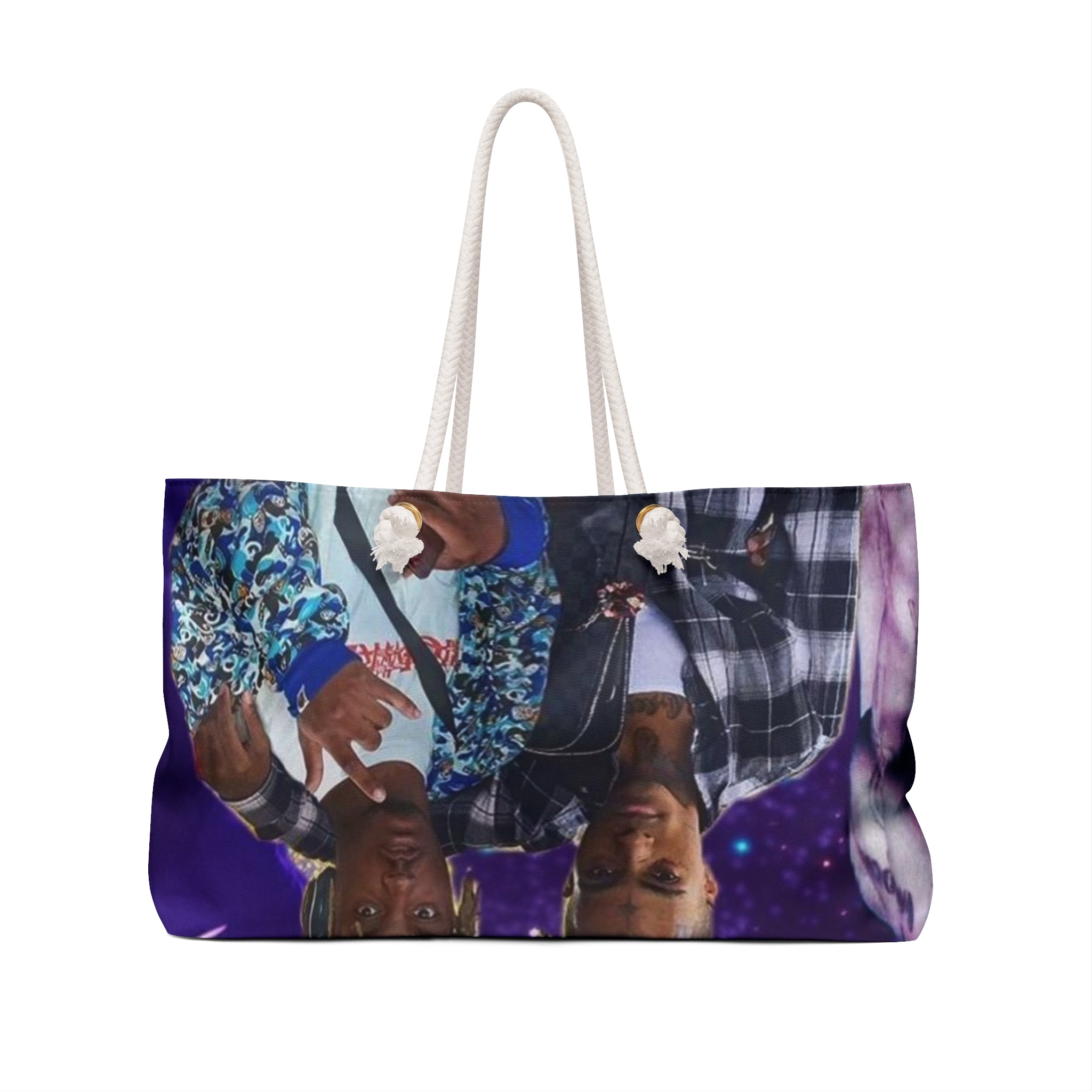 Galaxy Rap Collage Weekender Bag