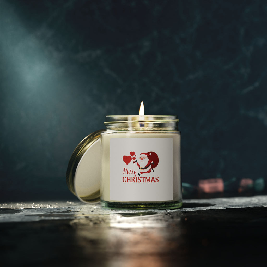 Christmas Coconut Apricot Scented Candle (4oz / 9oz) — Merry Christmas Jar Candle