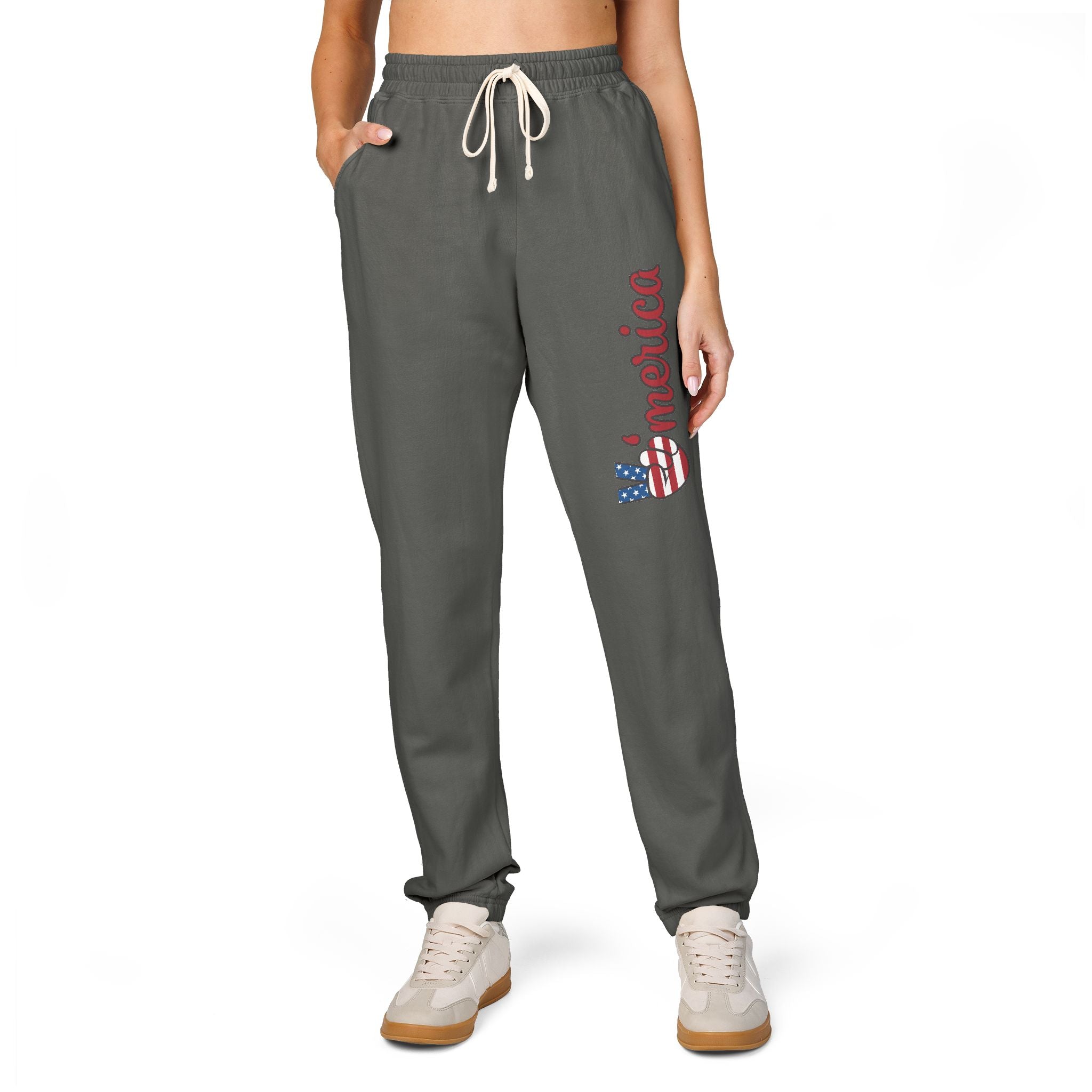 American Flag 'Freedom' Sweatpants — Patriotic Fleece Joggers