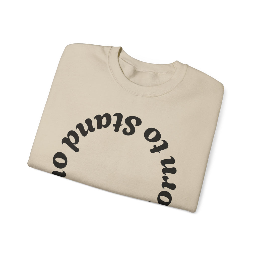 Crewneck Sweatshirt - "Born to Stand Out" Patriotic Popsicle Design with Back Heart