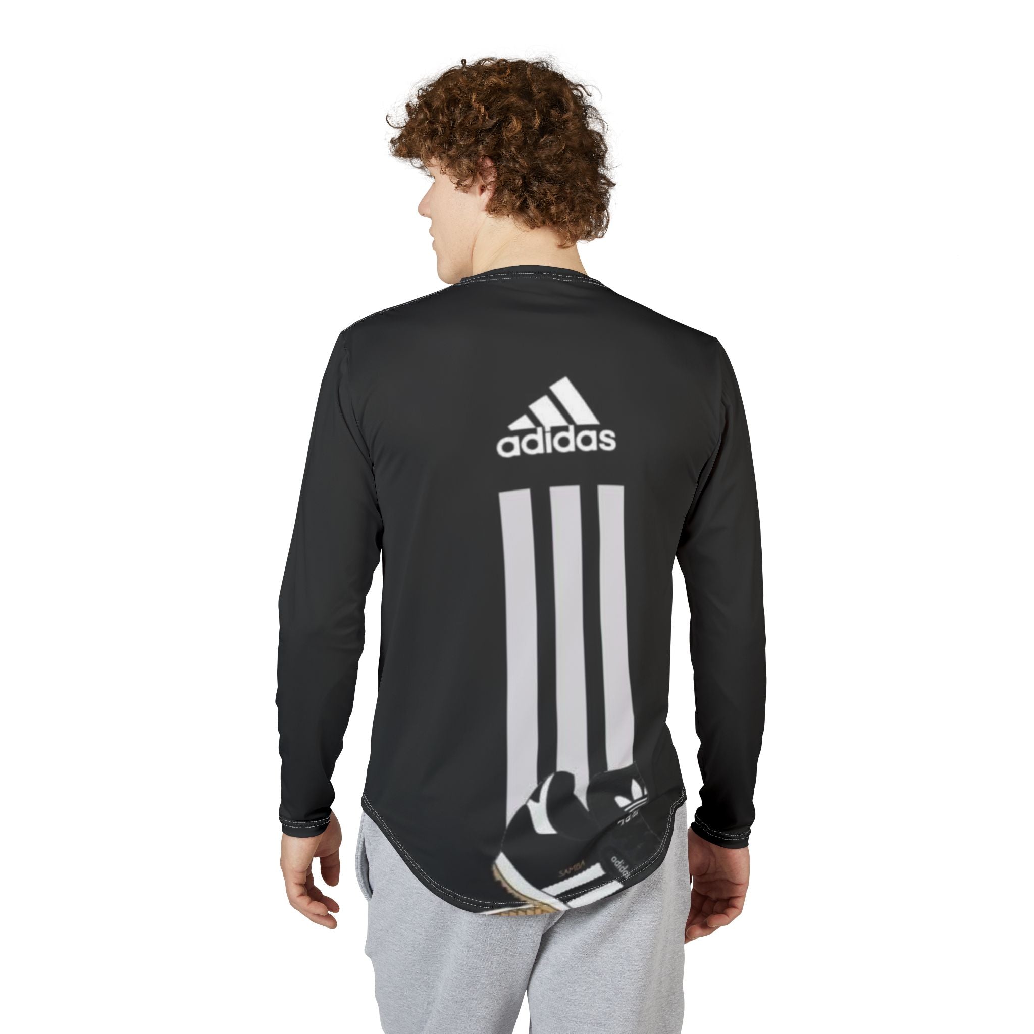 Adidas Three-Stripe Long Sleeve UV Shirt