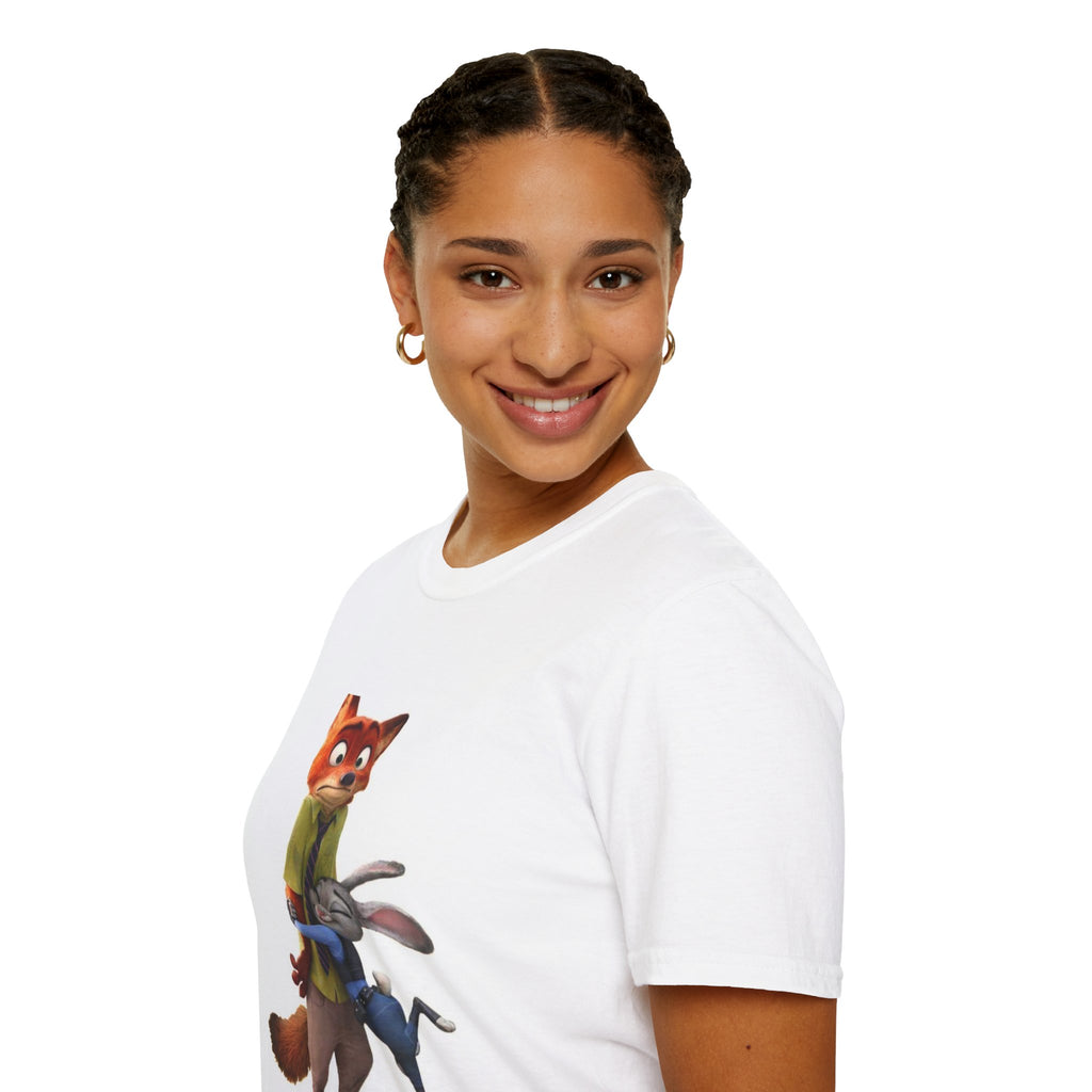 Fox and Bunny Dance Graphic T‑Shirt