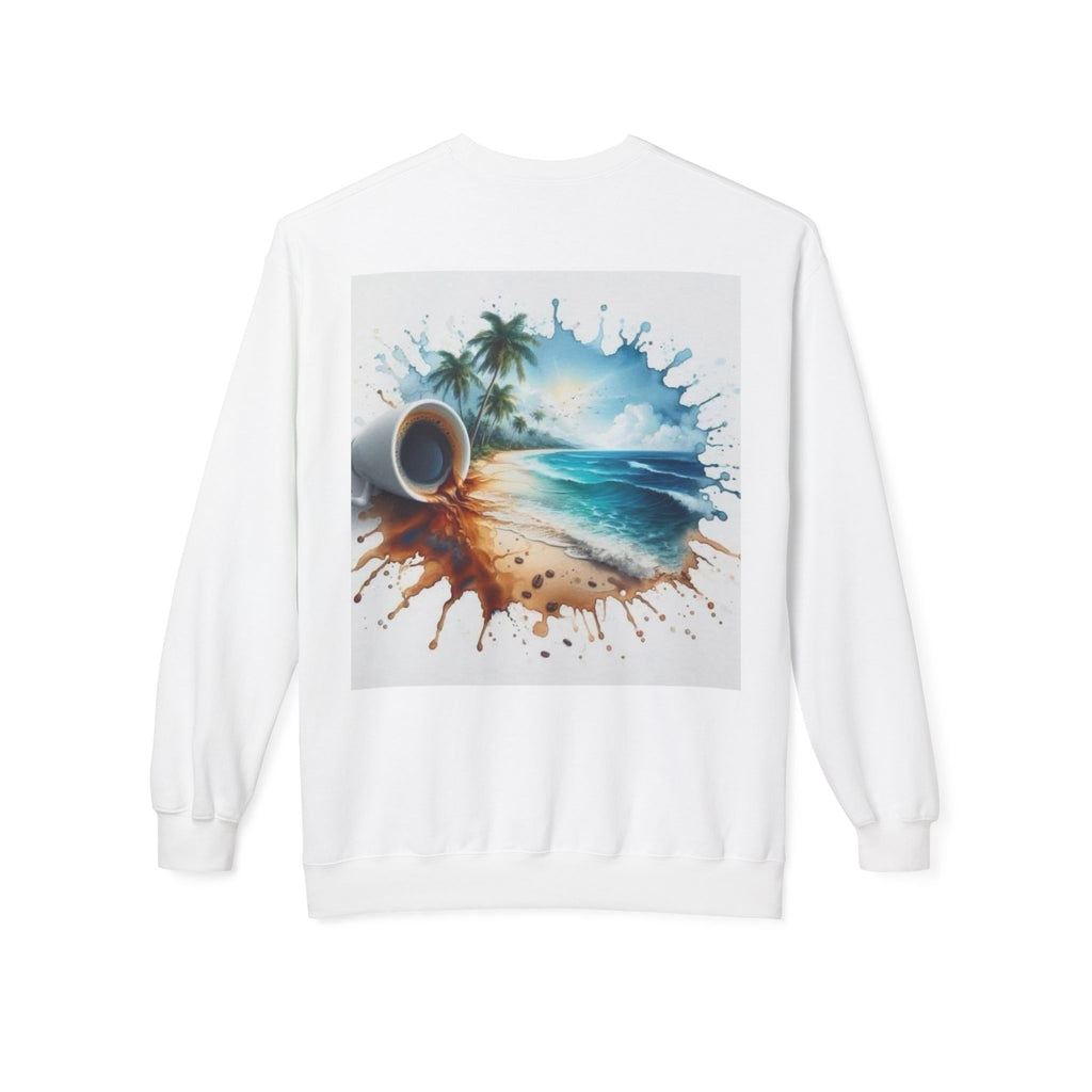 Crewneck Sweatshirt — Ocean Wave Beach Art Pullover