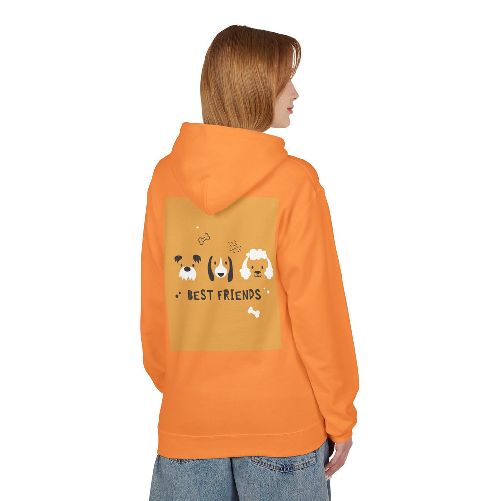 Dog Best Friends Hoodie — Cute Paw Print Puppy Graphic Sweatshirt