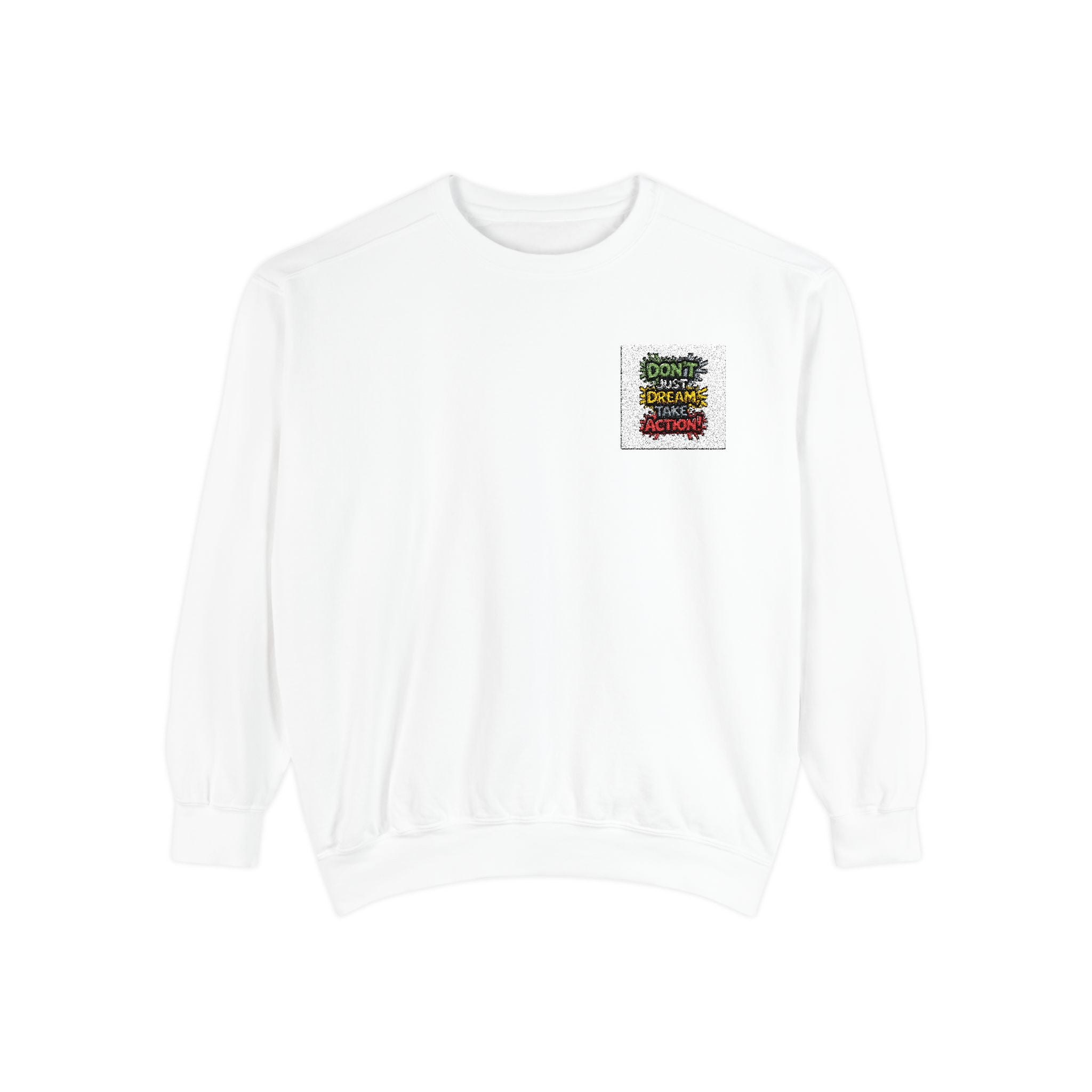 Sweatshirt — Happy Rainbow Stack Graphic "Be Kind" Crewneck