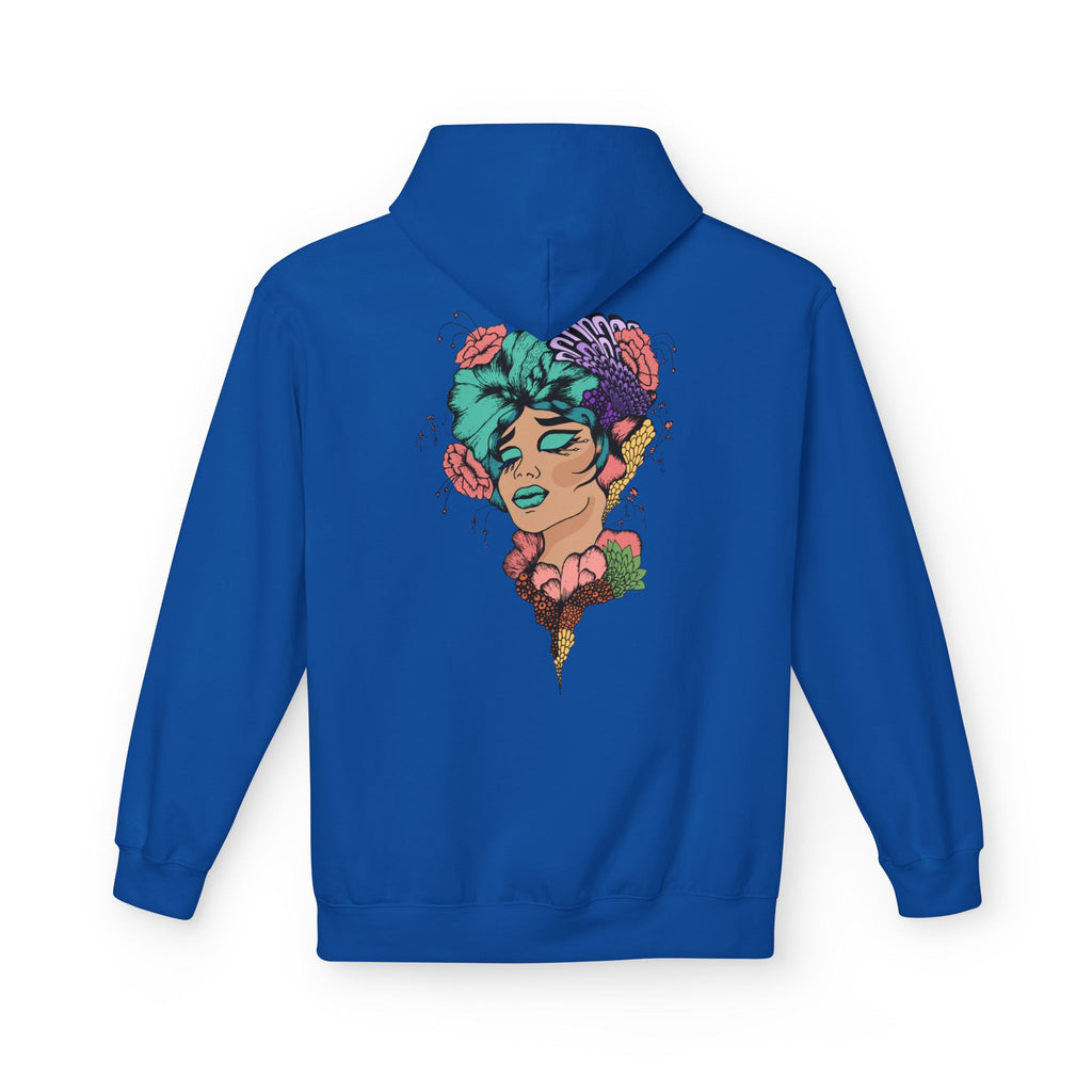 Gemini Heart Hoodie — Floral Zodiac Women’s Astrological Pullover