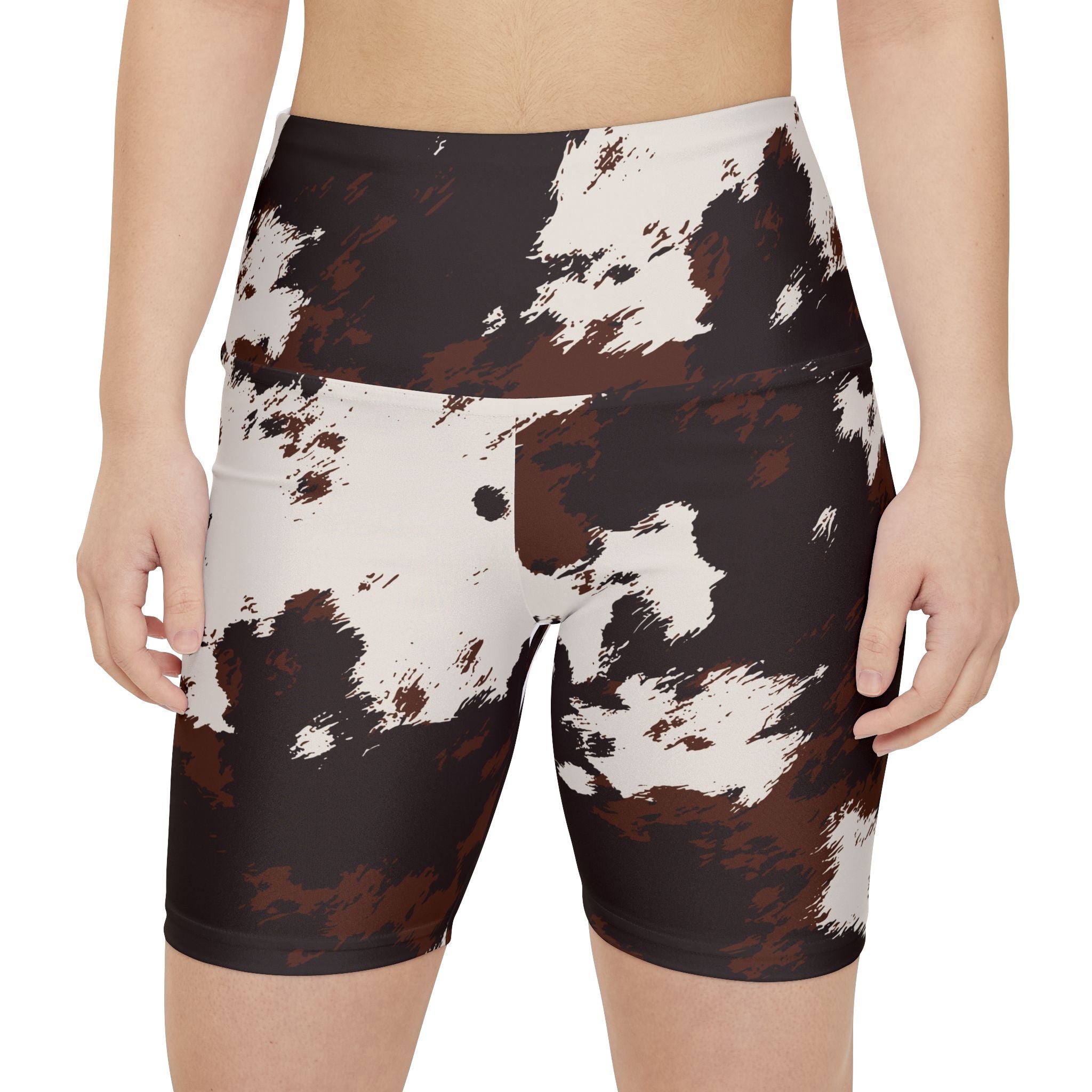 Cowhide Print Women's Workout Shorts