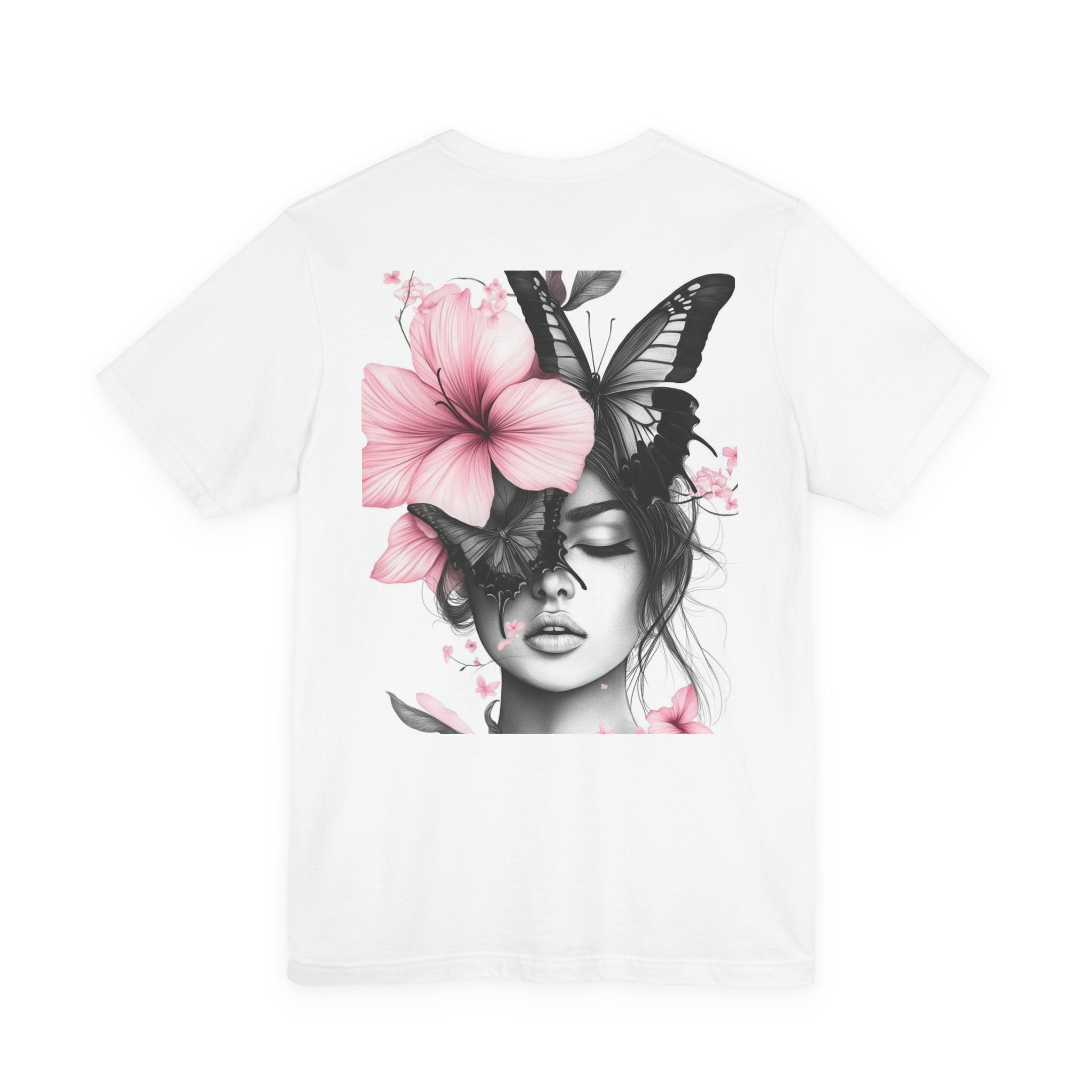 Finally Legal 21st Birthday Tee — Floral Butterfly Back Graphic T-Shirt