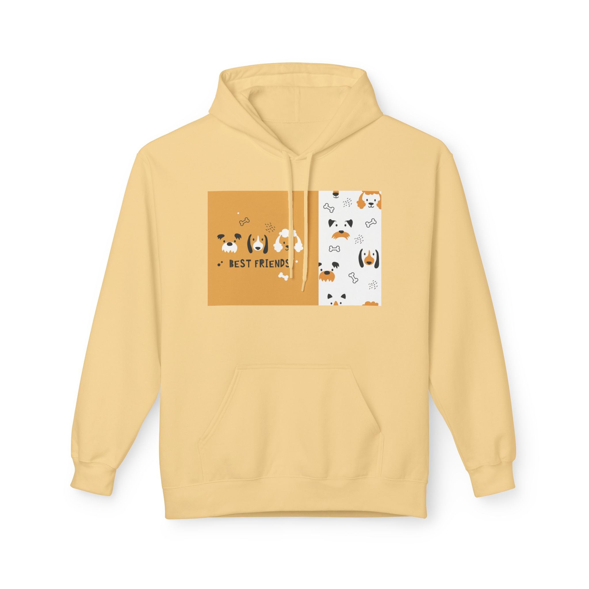 Dog Best Friends Hoodie — Cute Paw Print Puppy Graphic Sweatshirt