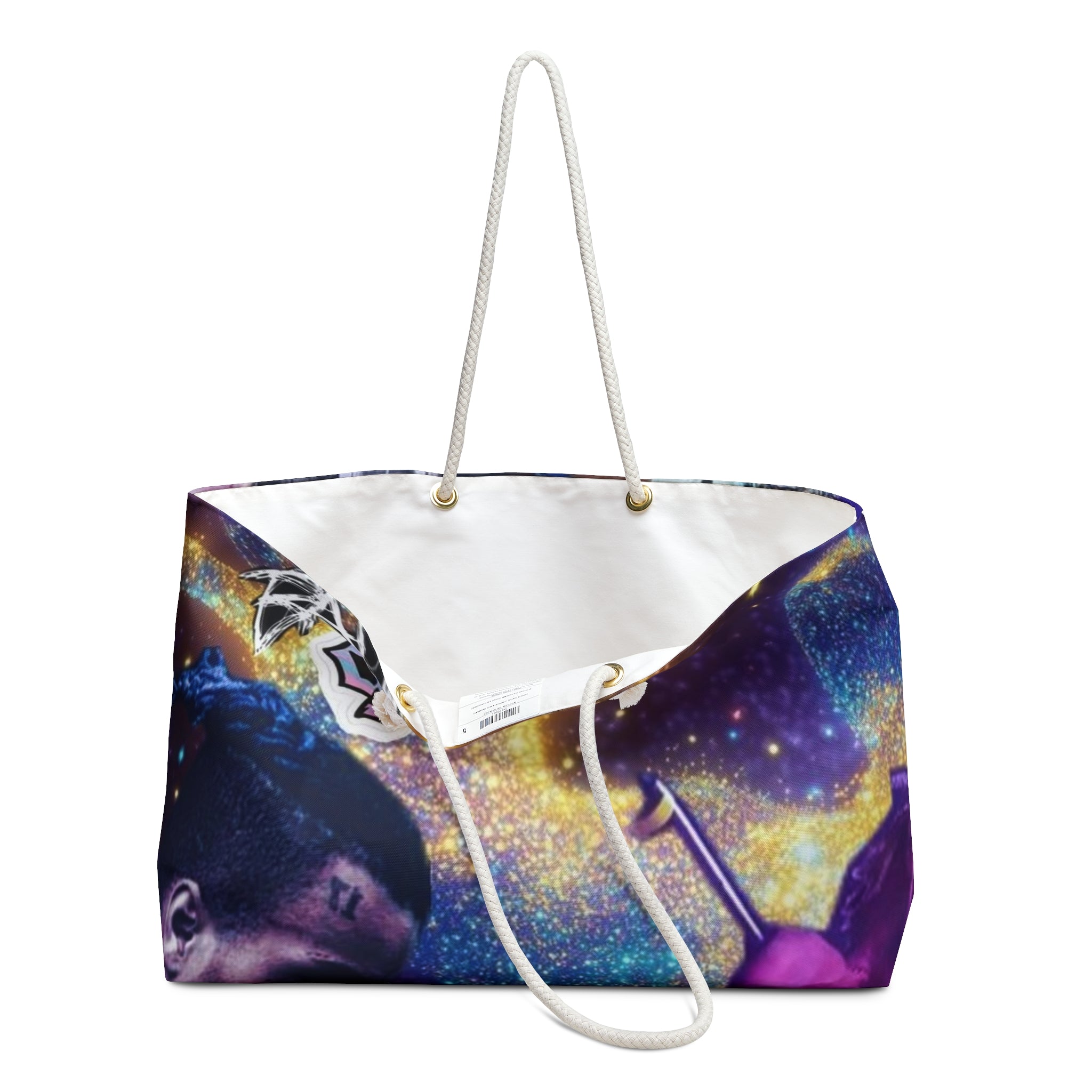 Galaxy Rap Collage Weekender Bag