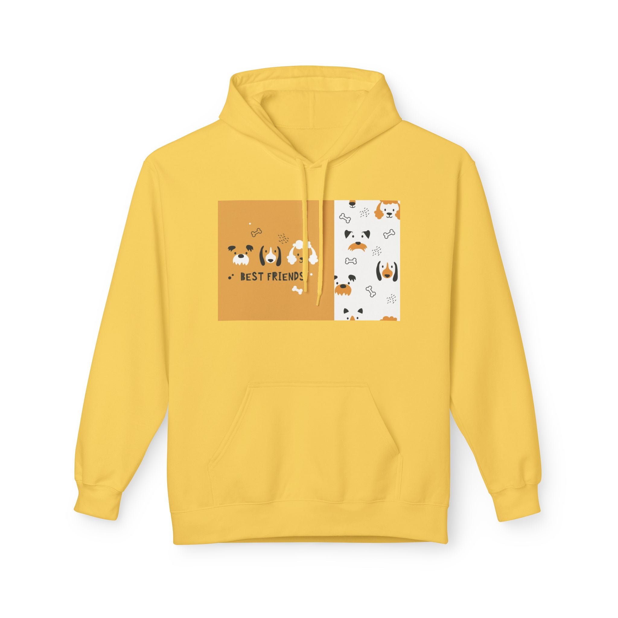 Dog Best Friends Hoodie — Cute Paw Print Puppy Graphic Sweatshirt