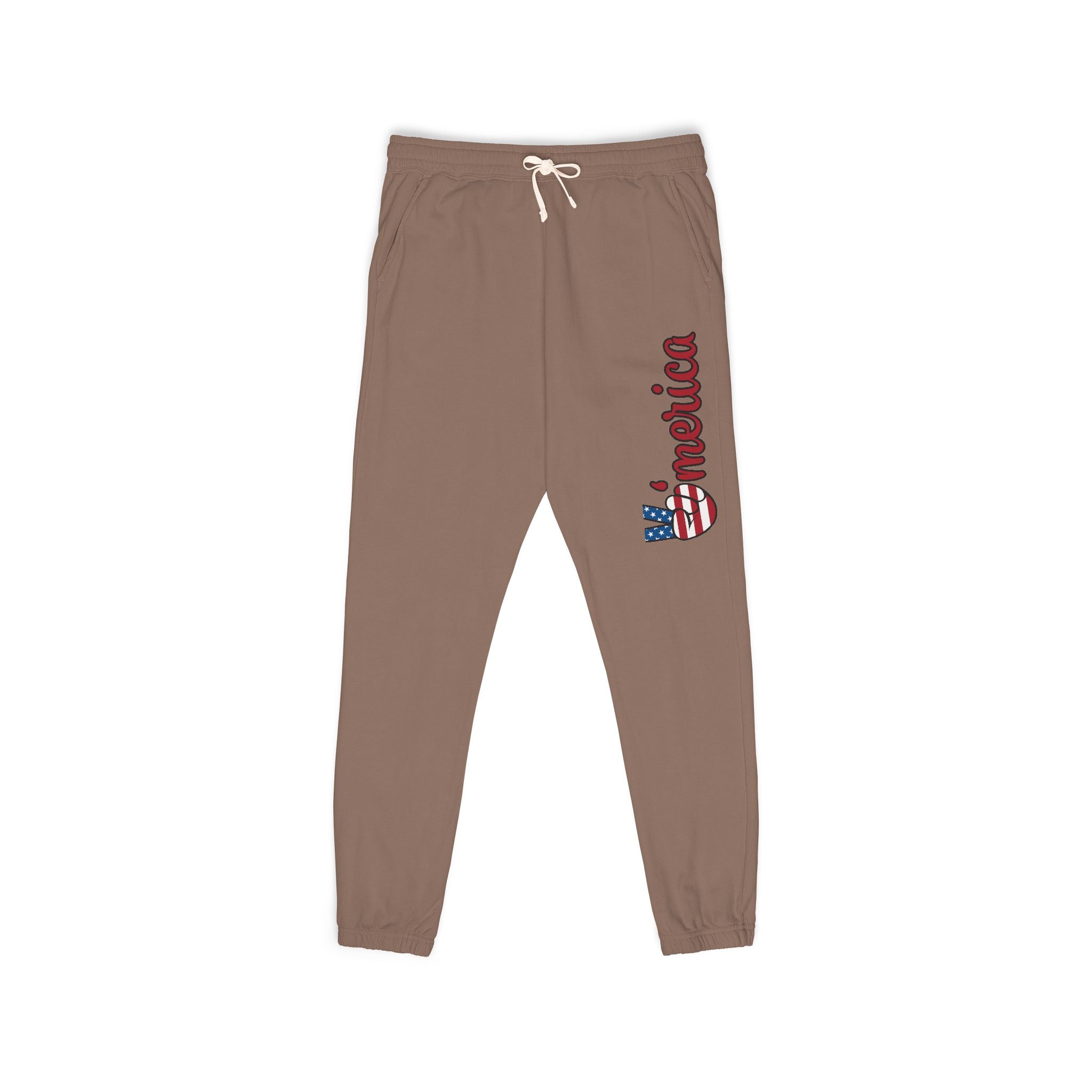 American Flag 'Freedom' Sweatpants — Patriotic Fleece Joggers
