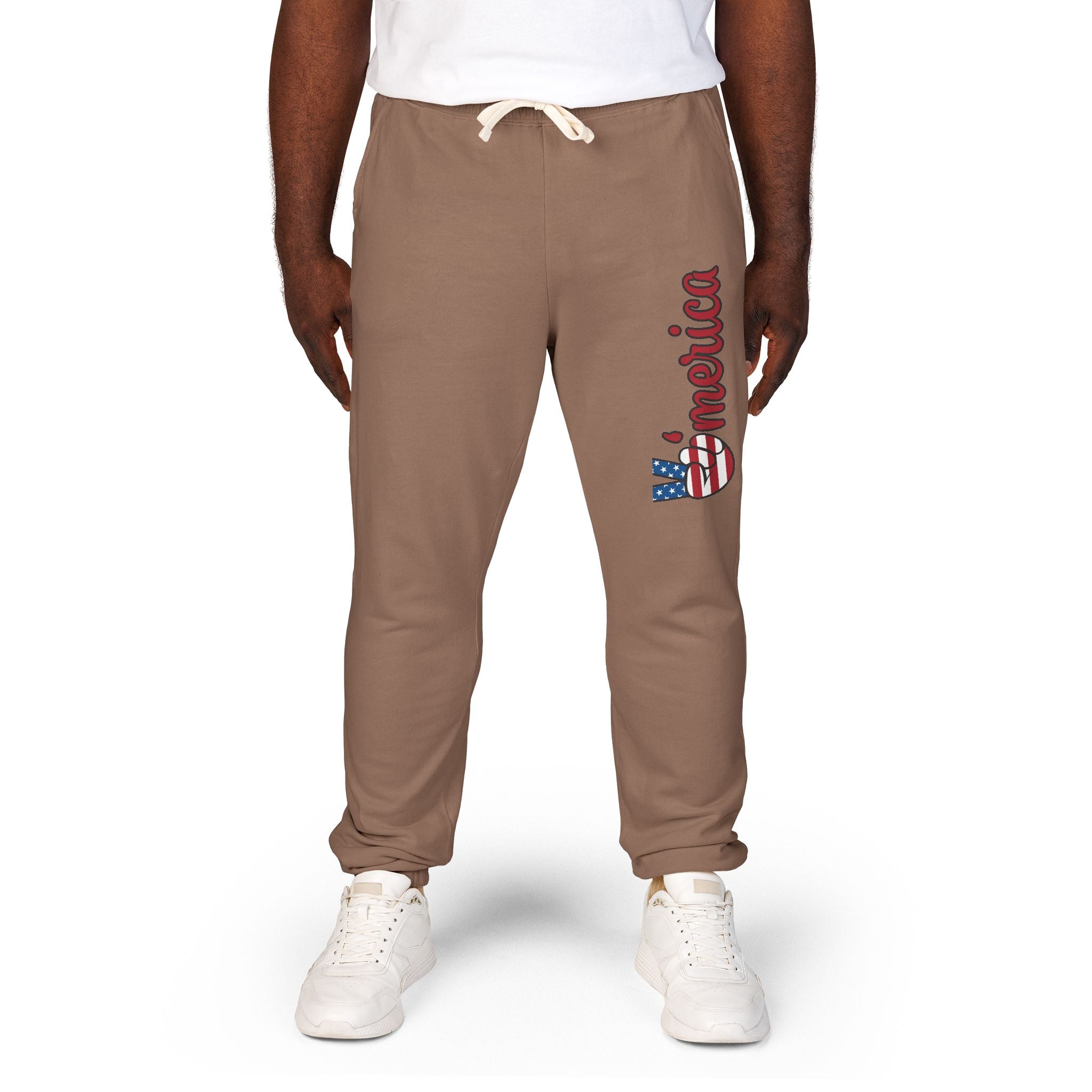 American Flag 'Freedom' Sweatpants — Patriotic Fleece Joggers