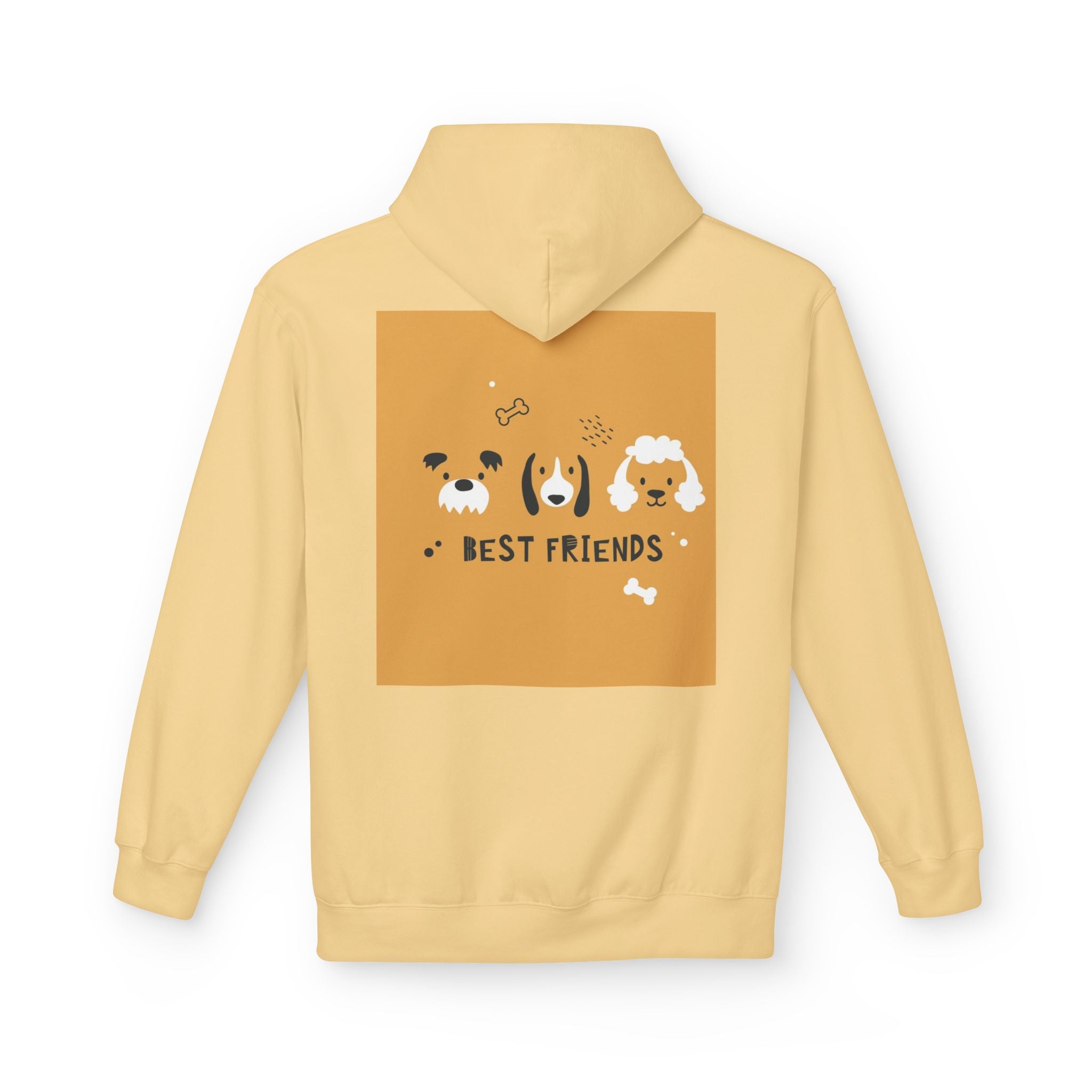 Dog Best Friends Hoodie — Cute Paw Print Puppy Graphic Sweatshirt