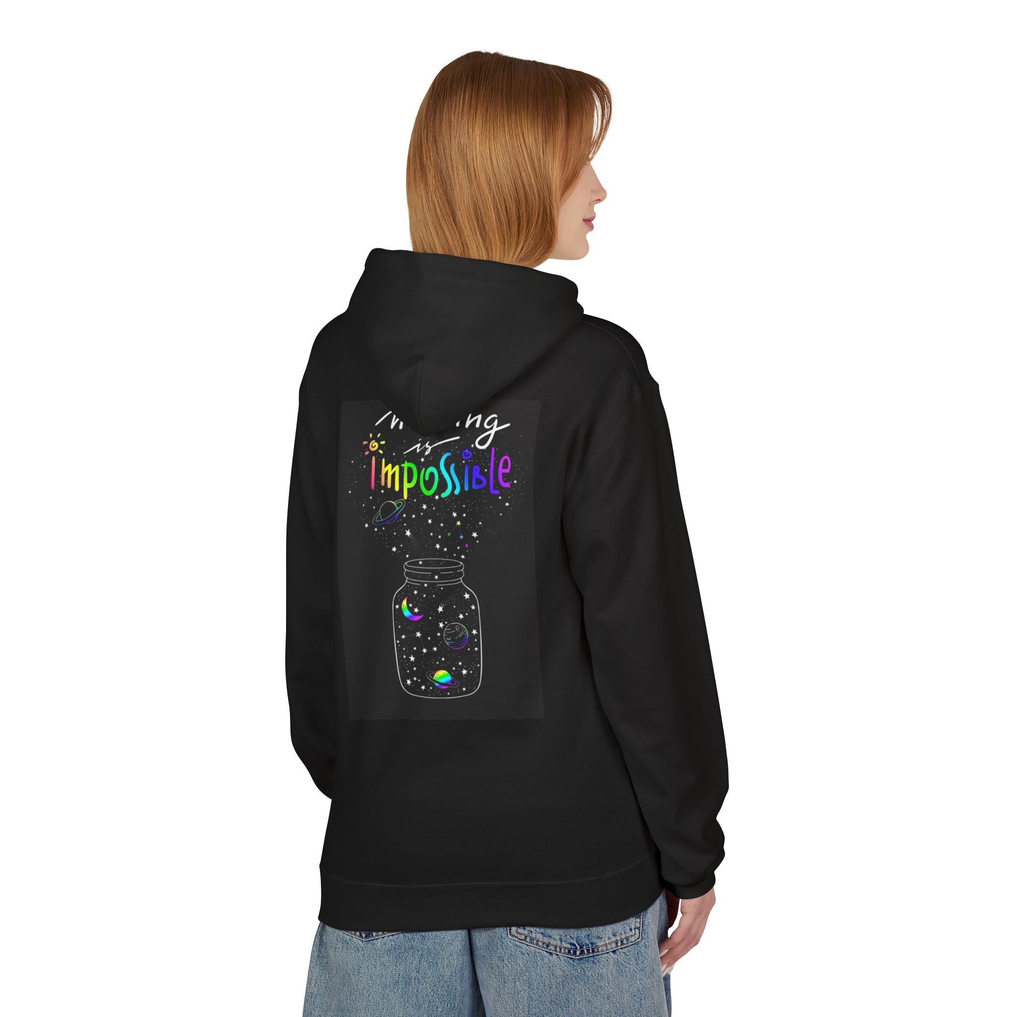 Dream Without Limits Hoodie — 'Nothing Is Impossible' Glow Jar Graphic