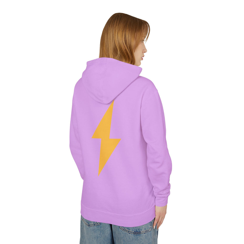 80's Babe Lightning Hoodie — Retro 80s Graphic Pullover