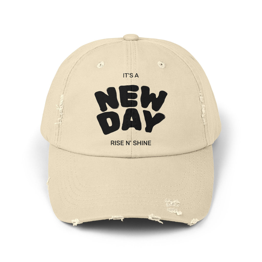 Distressed Cap - 'It's a Good Day' Quote Baseball Cap