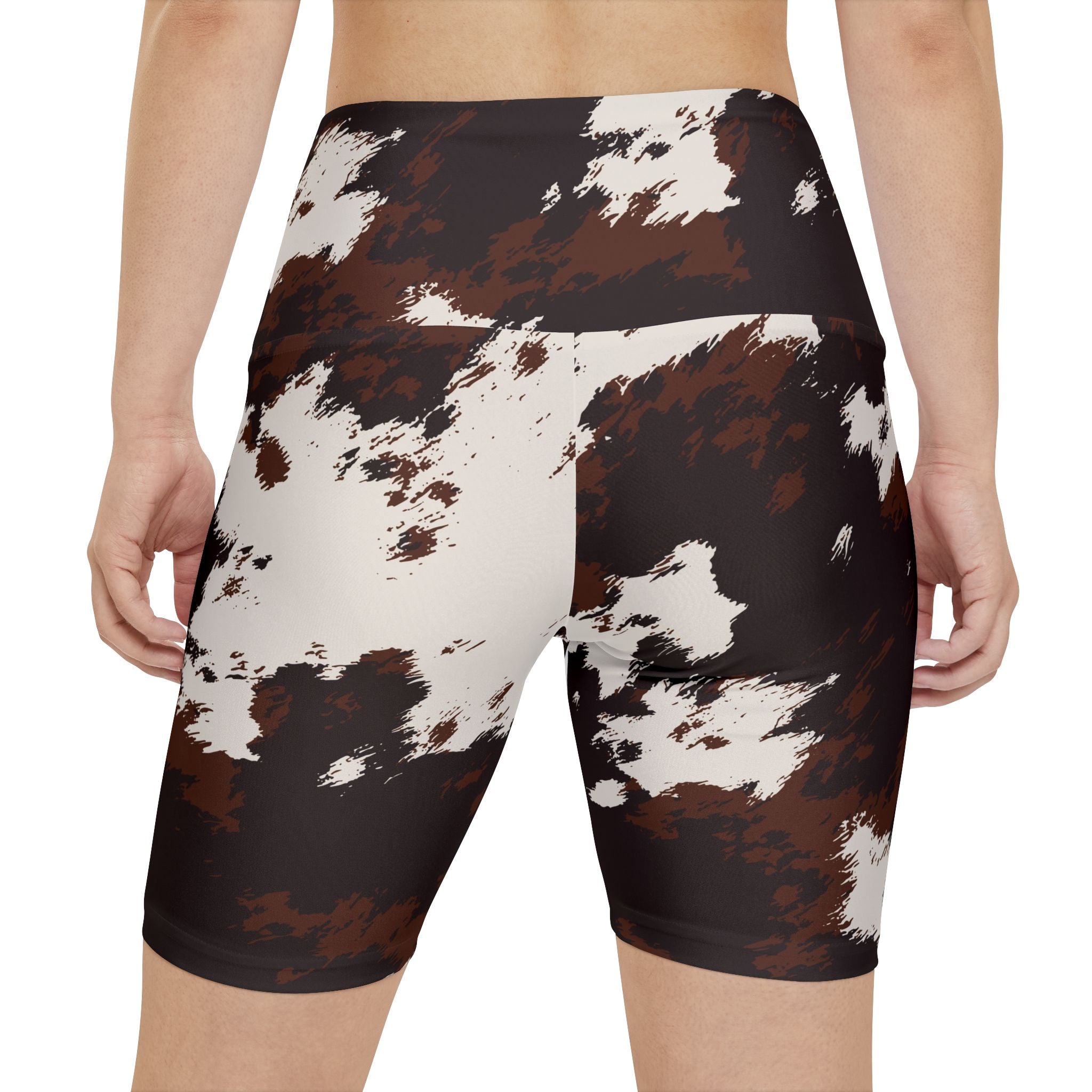 Cowhide Print Women's Workout Shorts