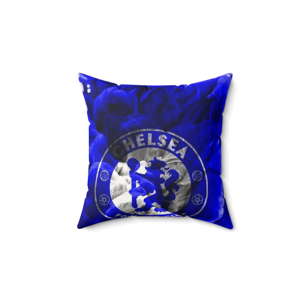 Chelsea FC Blue Ink Faux Suede Square Pillow