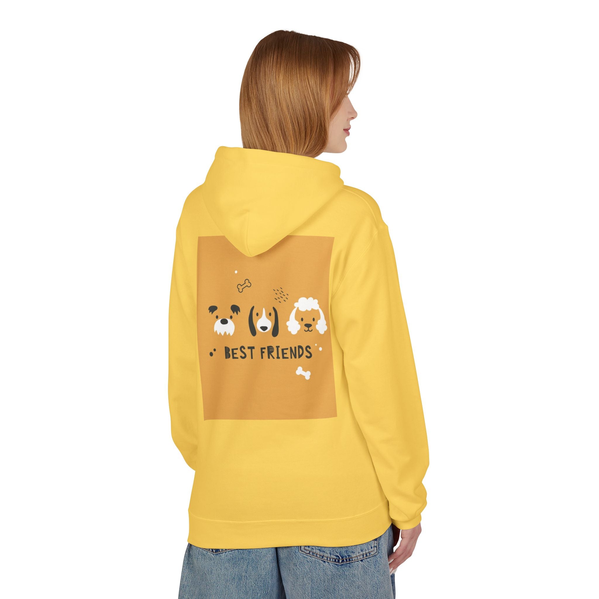 Dog Best Friends Hoodie — Cute Paw Print Puppy Graphic Sweatshirt