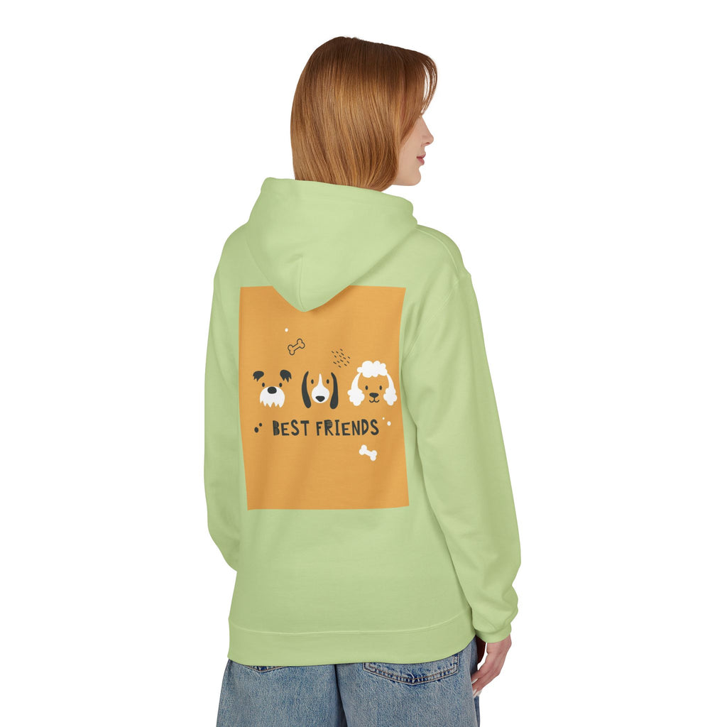 Dog Best Friends Hoodie — Cute Paw Print Puppy Graphic Sweatshirt