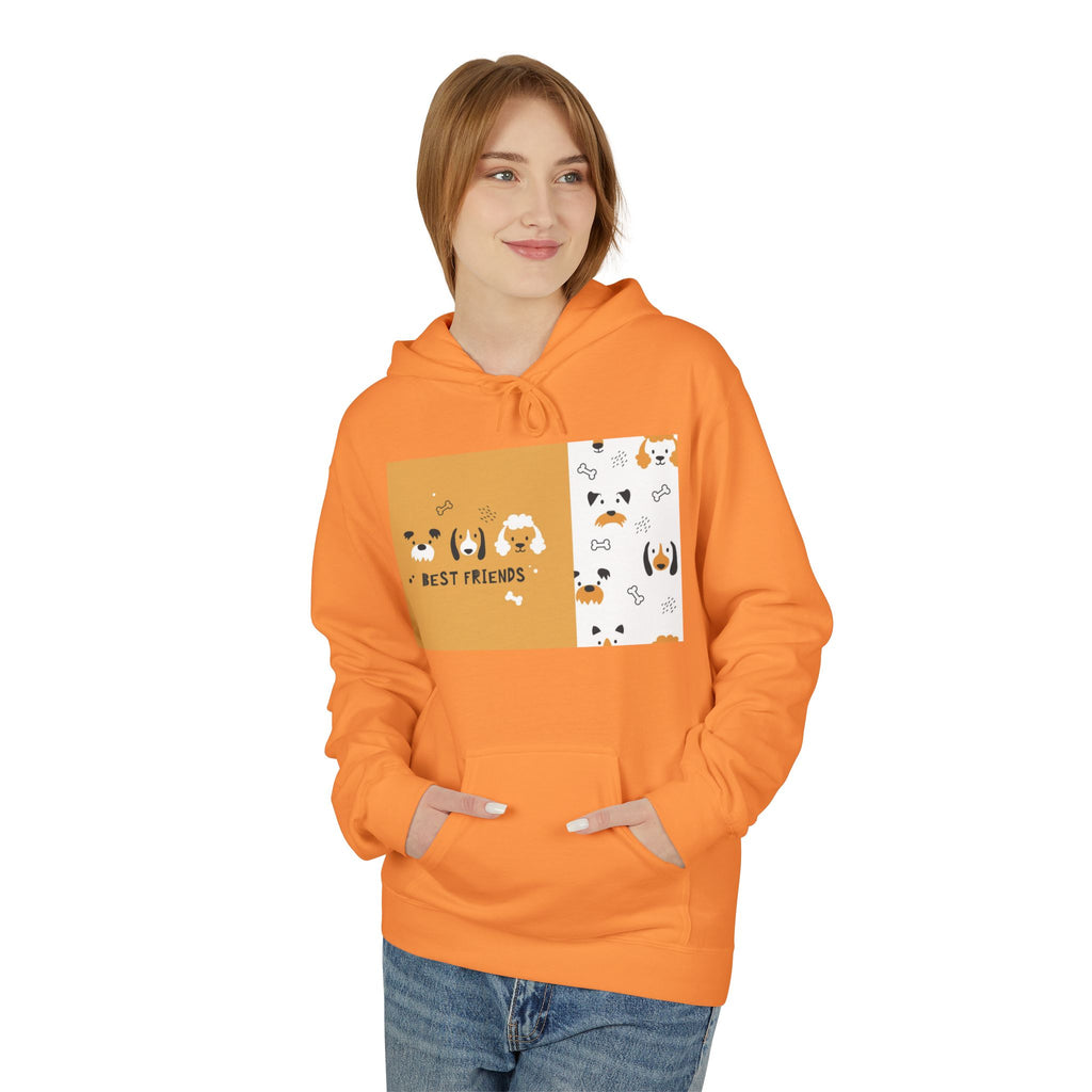 Dog Best Friends Hoodie — Cute Paw Print Puppy Graphic Sweatshirt