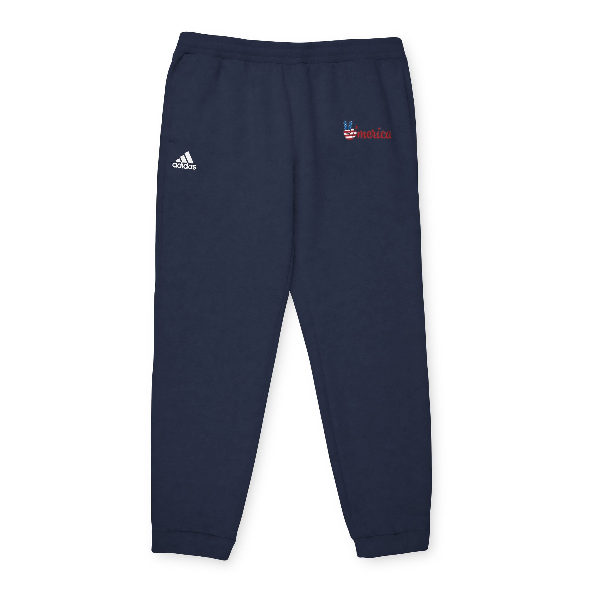 Fleece Joggers — Grey Cozy Athletic Sweatpants with Small Logo