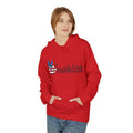 'Merica Peace Sign Hoodie – Patriotic American Flag Graphic Hoodie ("Just Do It" Back Print)