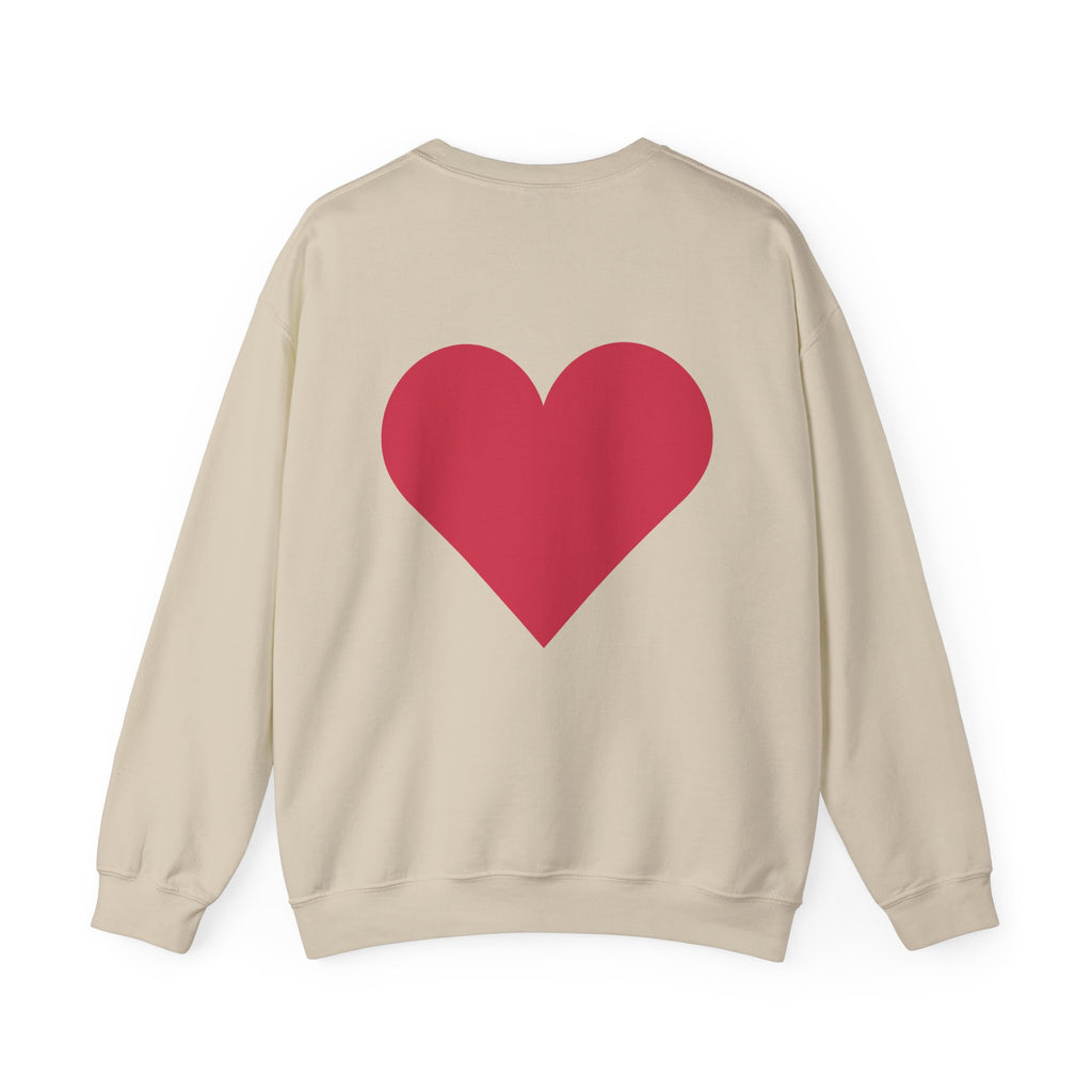 Crewneck Sweatshirt - "Born to Stand Out" Patriotic Popsicle Design with Back Heart