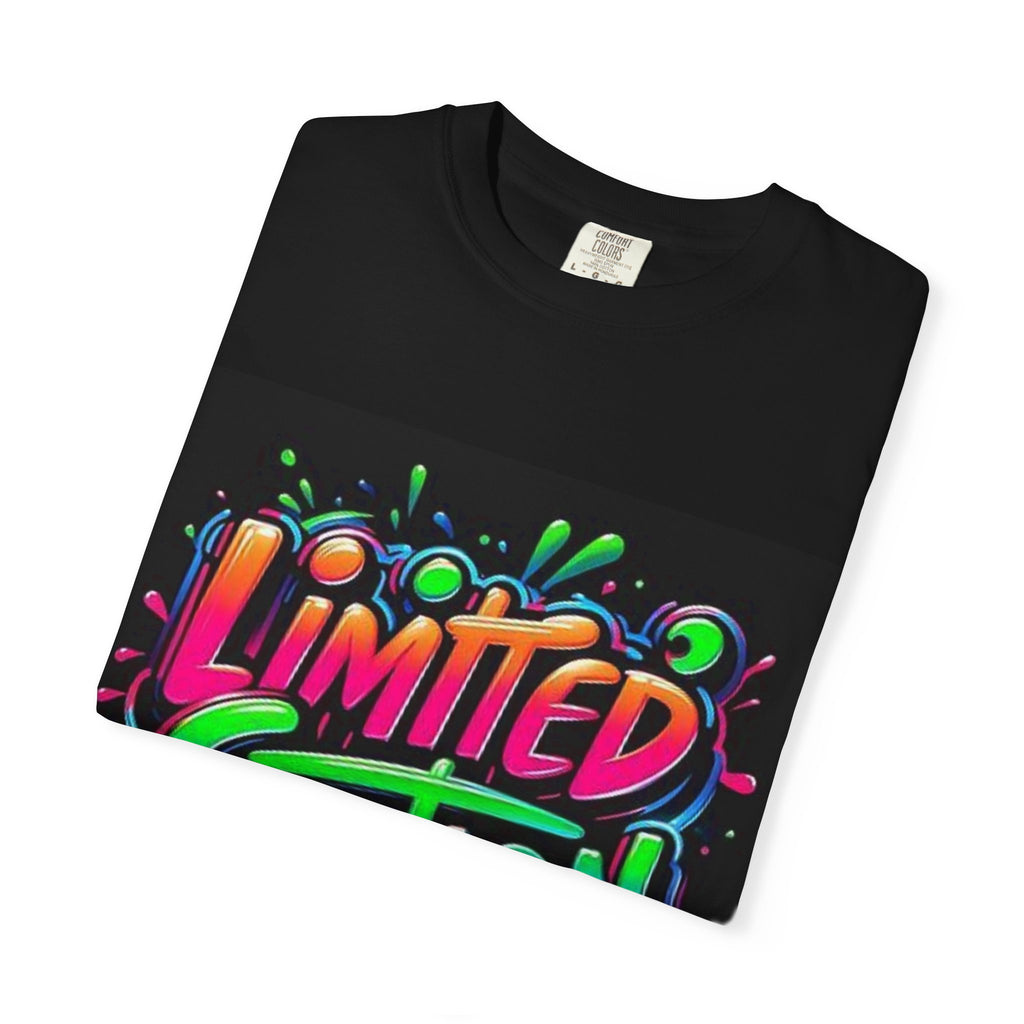 T-Shirt — 'Limited Edition' & 'Vibe' Neon Graffiti Tee