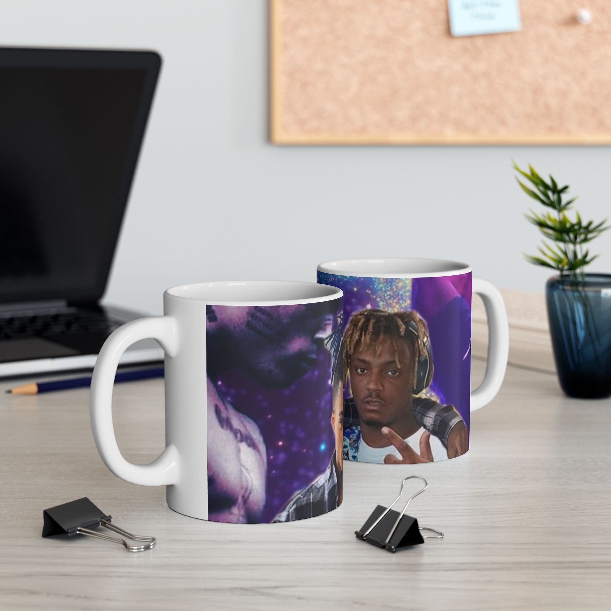 Galaxy Rap Duo Ceramic Mug — Purple Space Hip-Hop Artwork (11oz, 15oz)