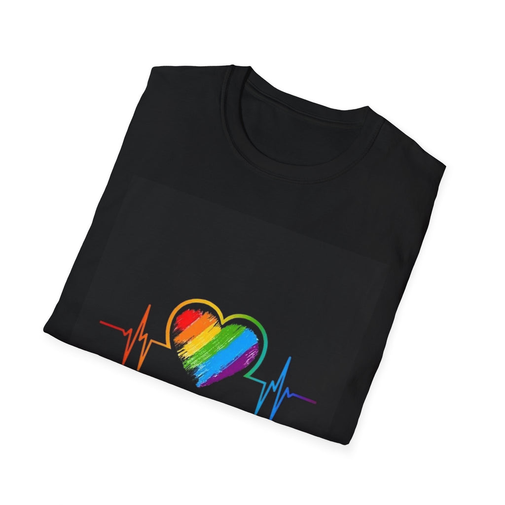 LGBTQ+ Pride T-Shirt — Rainbow Heart & "I See You I Love You I Accept You" Design