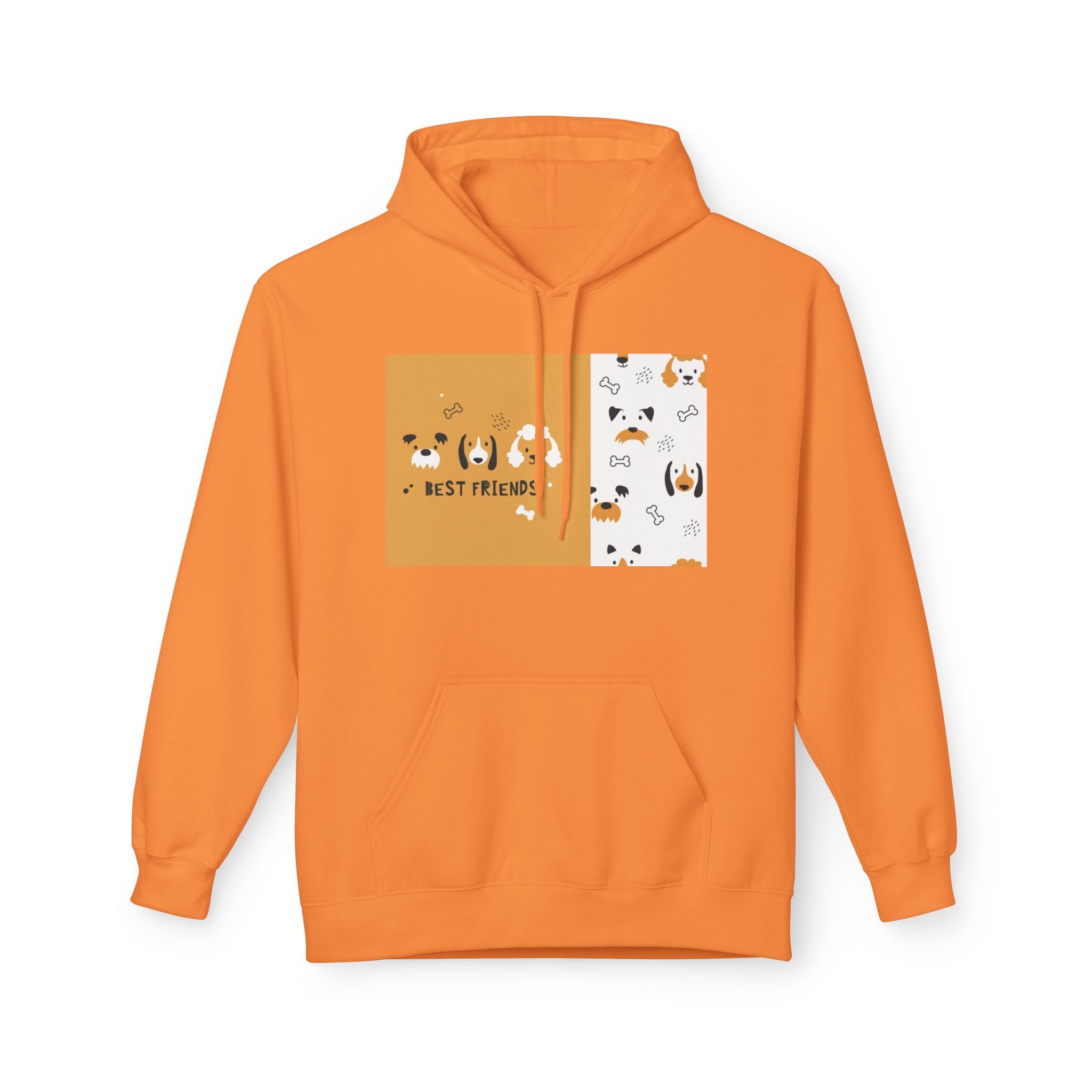 Dog Best Friends Hoodie — Cute Paw Print Puppy Graphic Sweatshirt