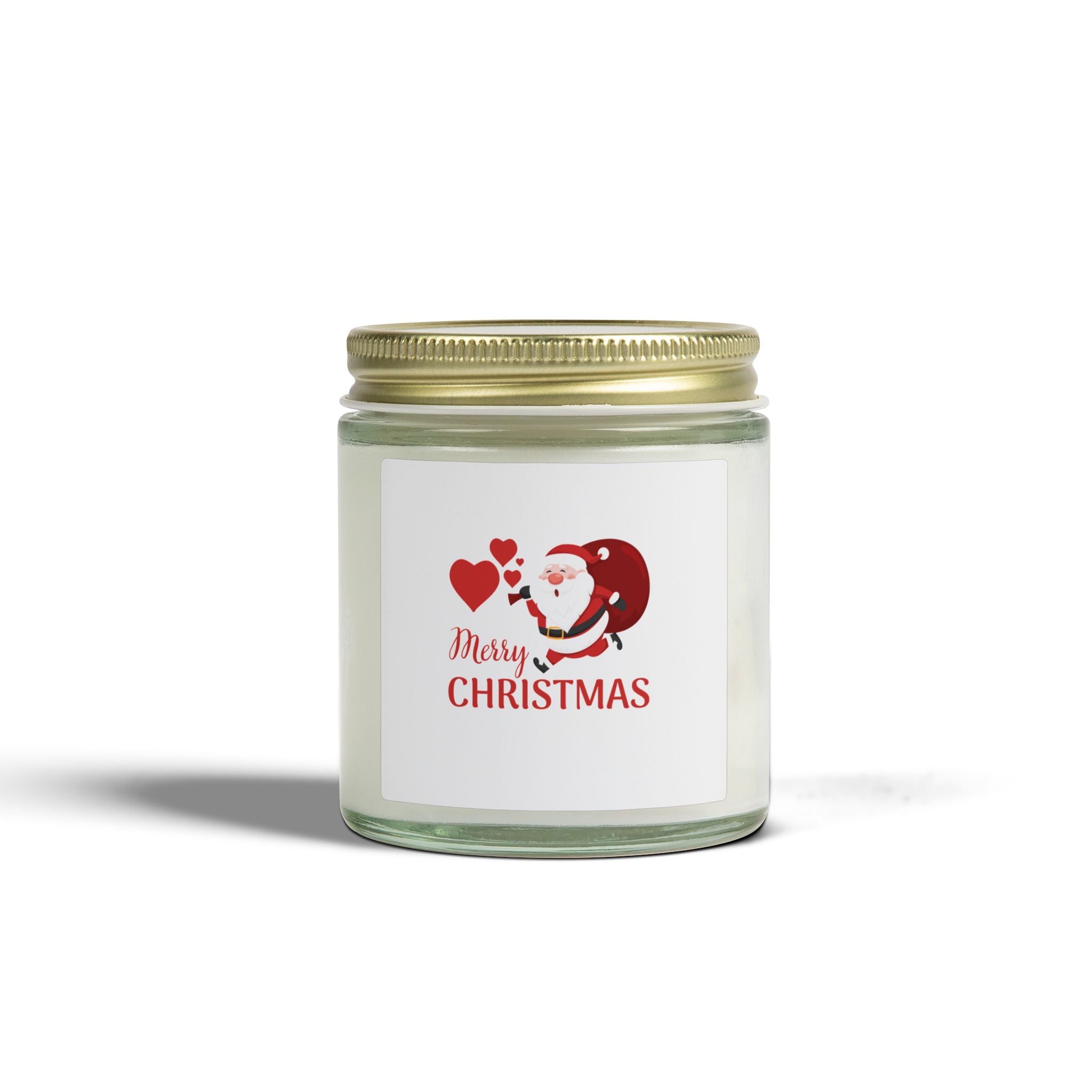 Christmas Coconut Apricot Scented Candle (4oz / 9oz) — Merry Christmas Jar Candle