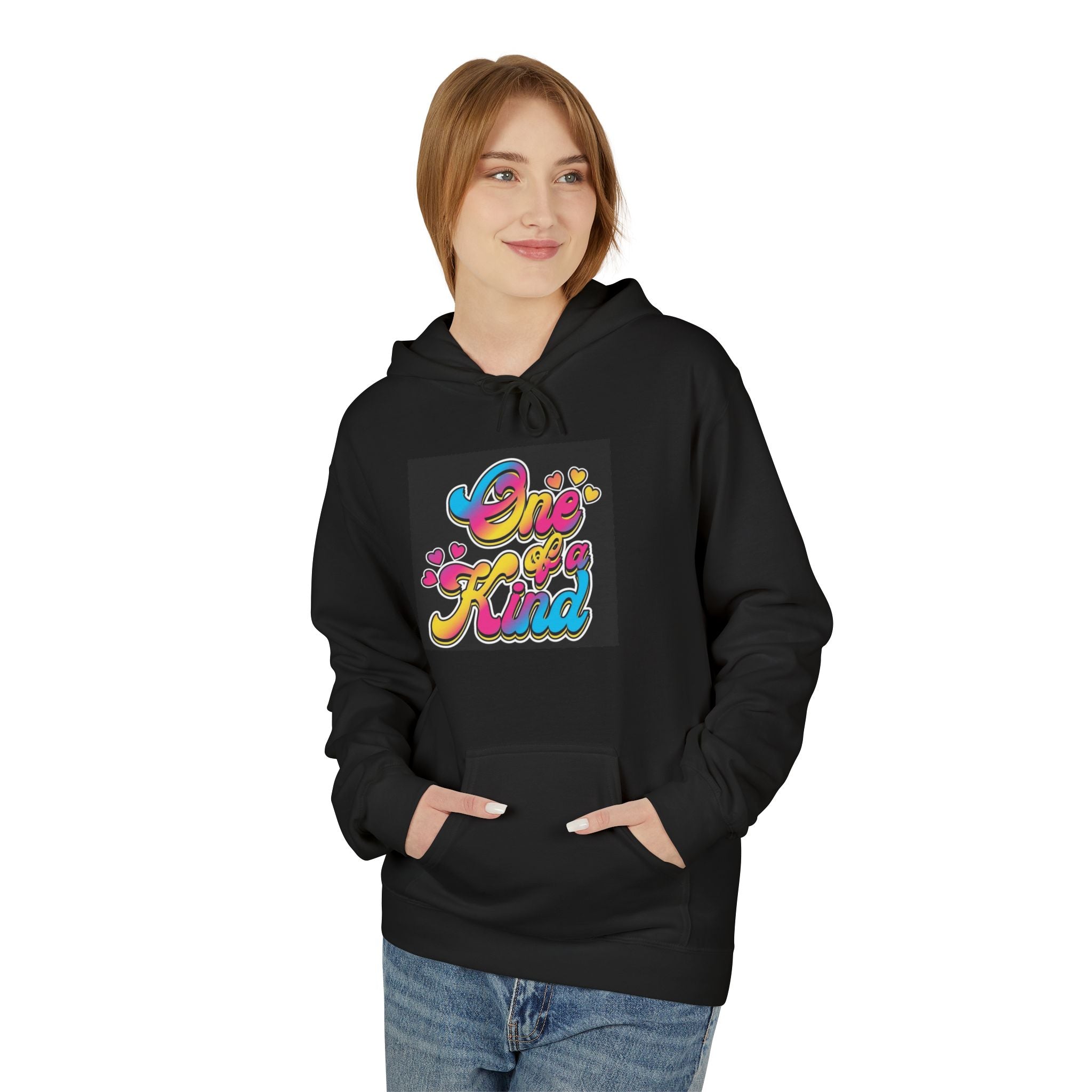 Be Kind / Sparkle Retro Graphic Hoodie — Colorful Positive Message Pullover