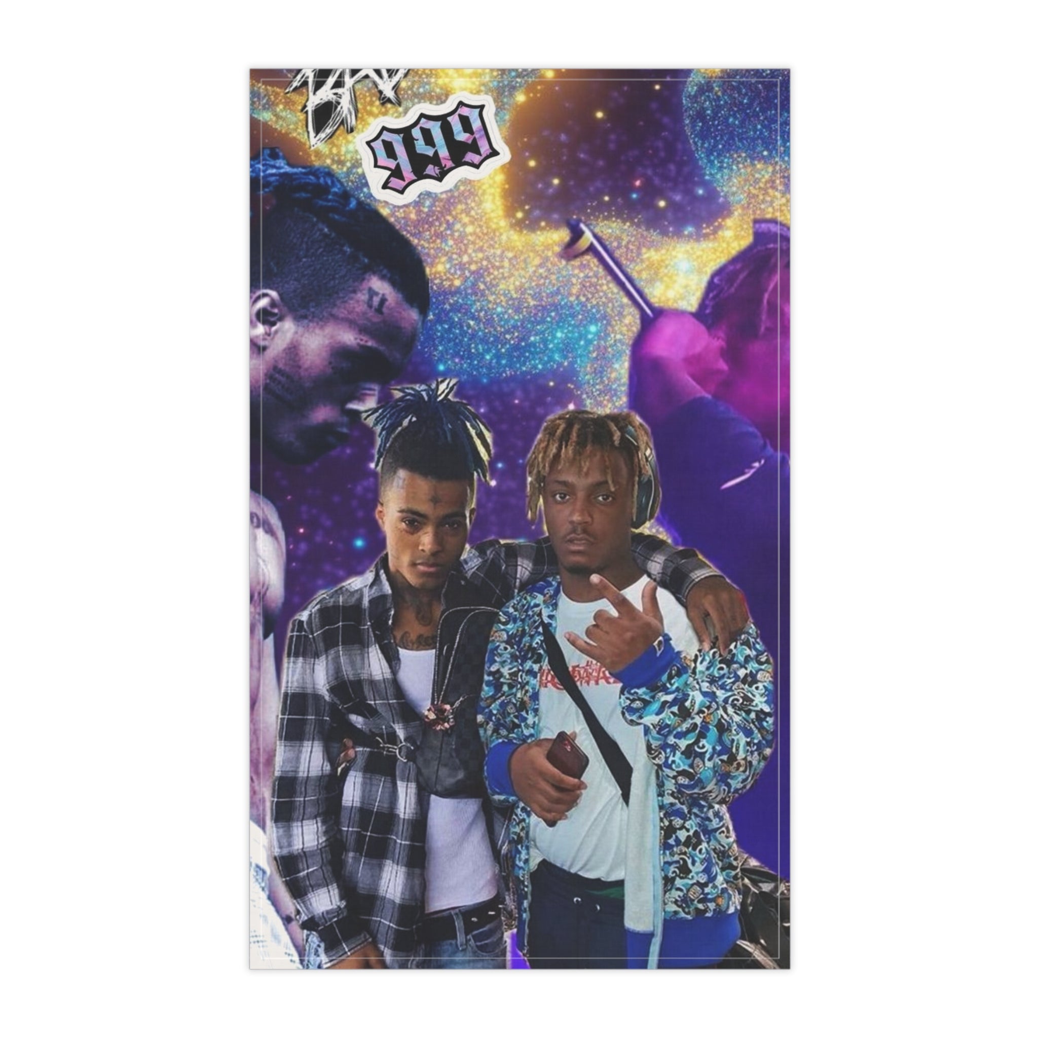 Galaxy Collage Tea Towel — Urban Music Tribute Design