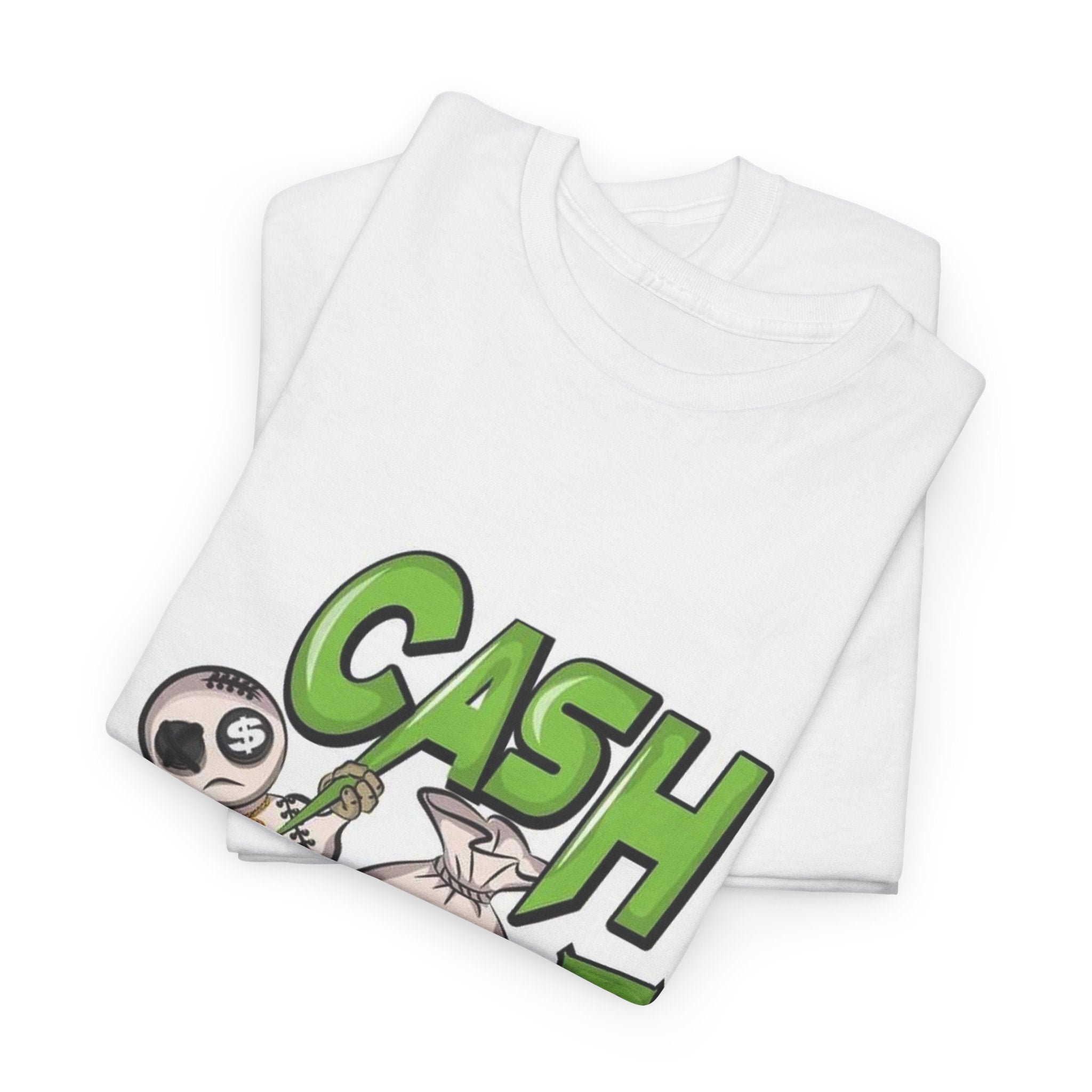 Cash Junkie Graphic Tee — Streetwear Money Bag Design