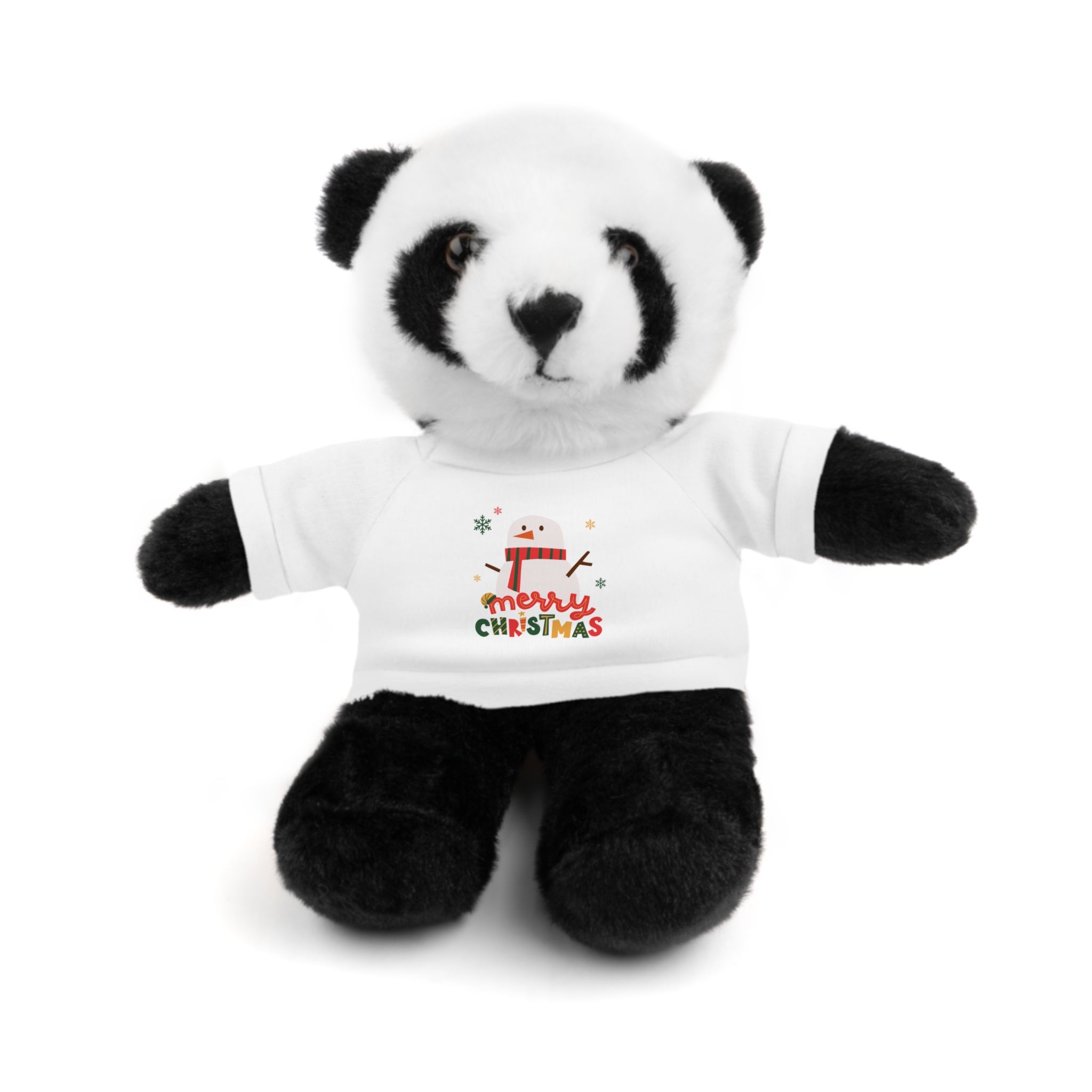 Christmas Teddy Bear with 'Merry Christmas' Tee - Plush Holiday Gift