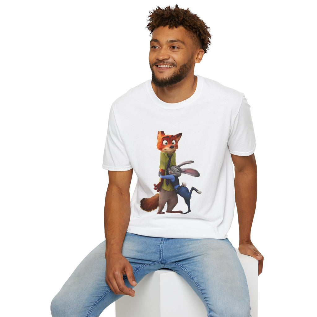 Fox and Bunny Dance Graphic T‑Shirt
