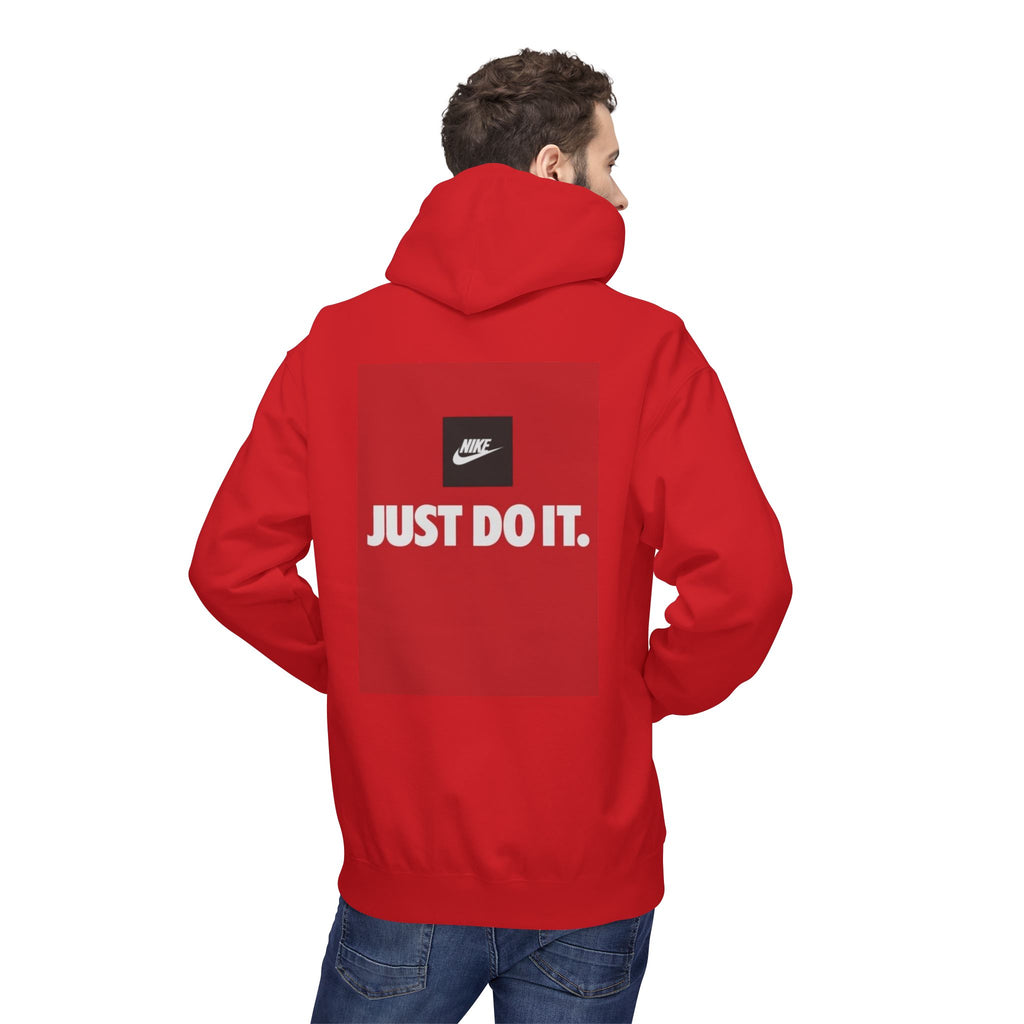 'Merica Peace Sign Hoodie – Patriotic American Flag Graphic Hoodie ("Just Do It" Back Print)