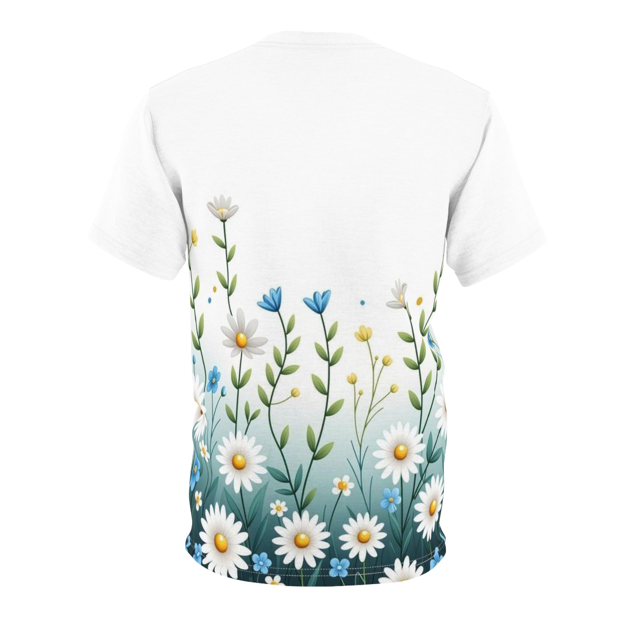 Daisy Meadow Floral Tee — All-Over Print