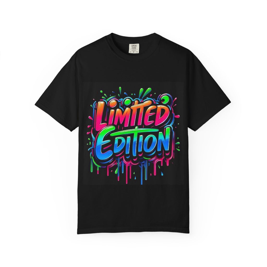 T-Shirt — 'Limited Edition' & 'Vibe' Neon Graffiti Tee