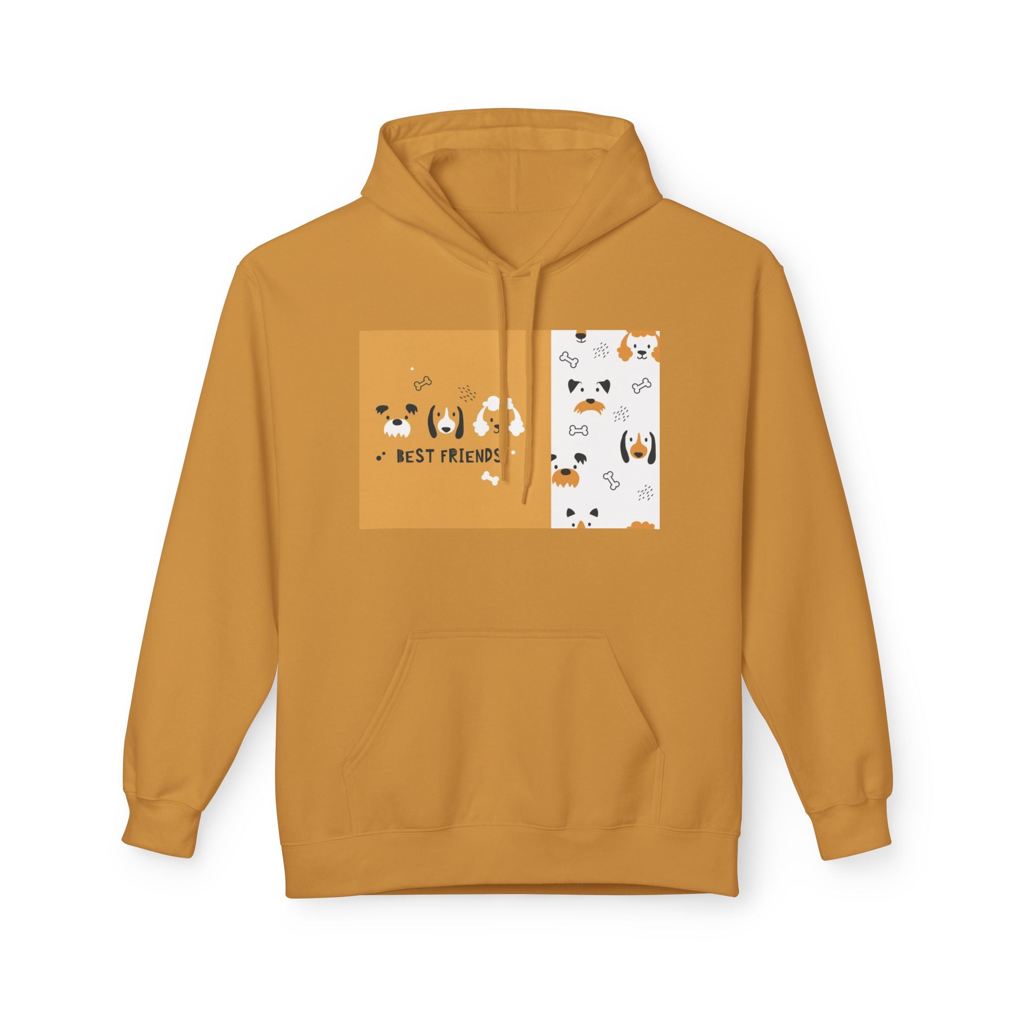 Dog Best Friends Hoodie — Cute Paw Print Puppy Graphic Sweatshirt