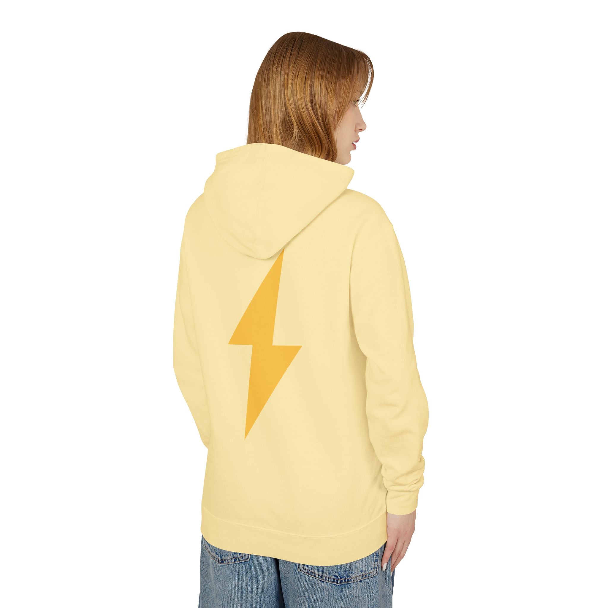 80's Babe Lightning Hoodie — Retro 80s Graphic Pullover
