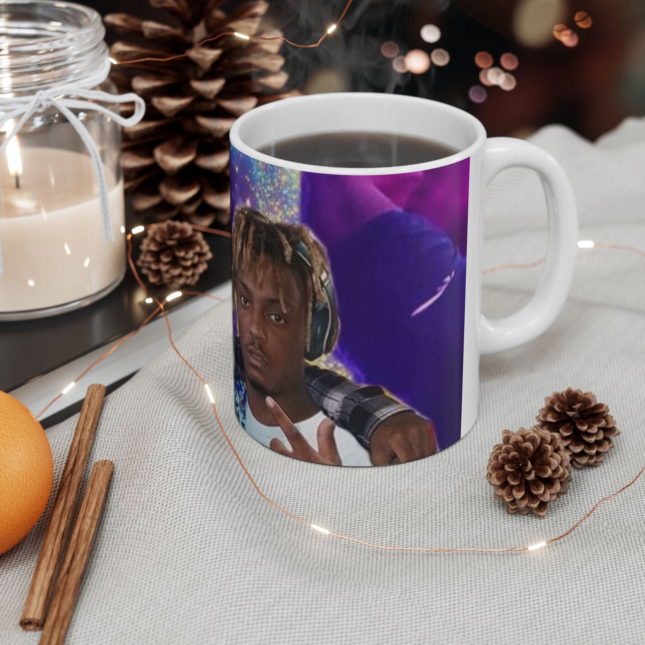 Galaxy Rap Duo Ceramic Mug — Purple Space Hip-Hop Artwork (11oz, 15oz)