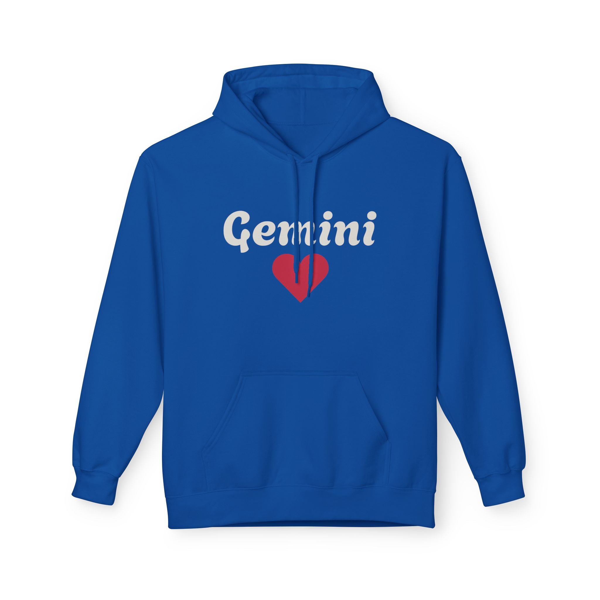 Gemini Heart Hoodie — Floral Zodiac Women’s Astrological Pullover