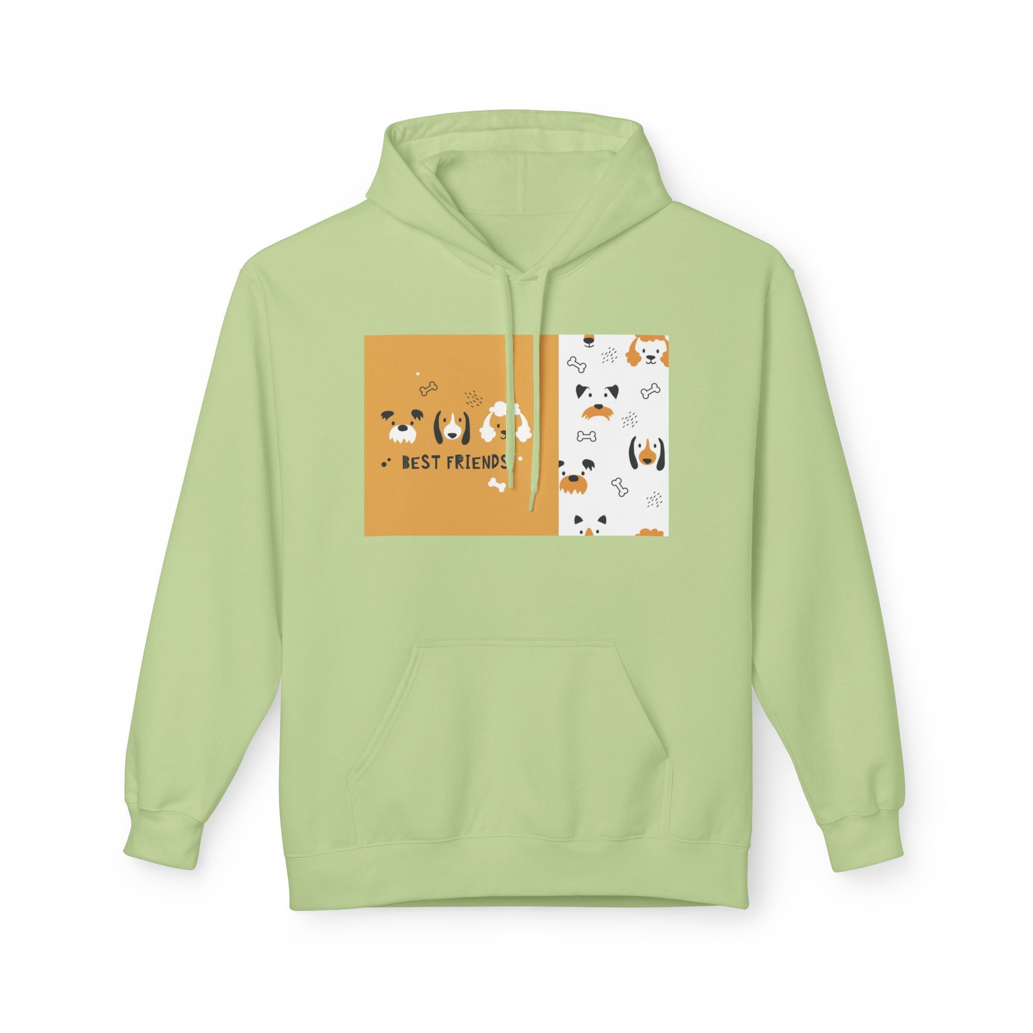 Dog Best Friends Hoodie — Cute Paw Print Puppy Graphic Sweatshirt