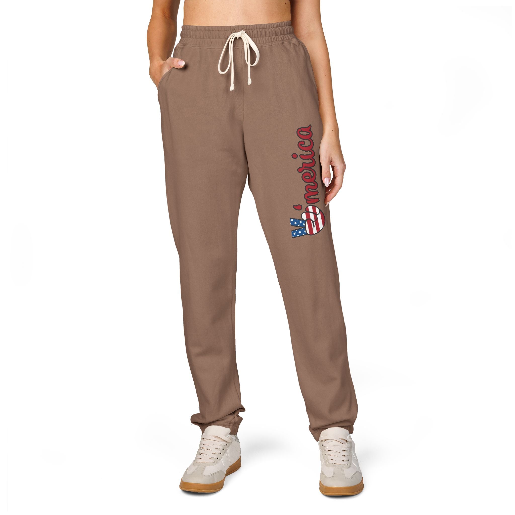 American Flag 'Freedom' Sweatpants — Patriotic Fleece Joggers
